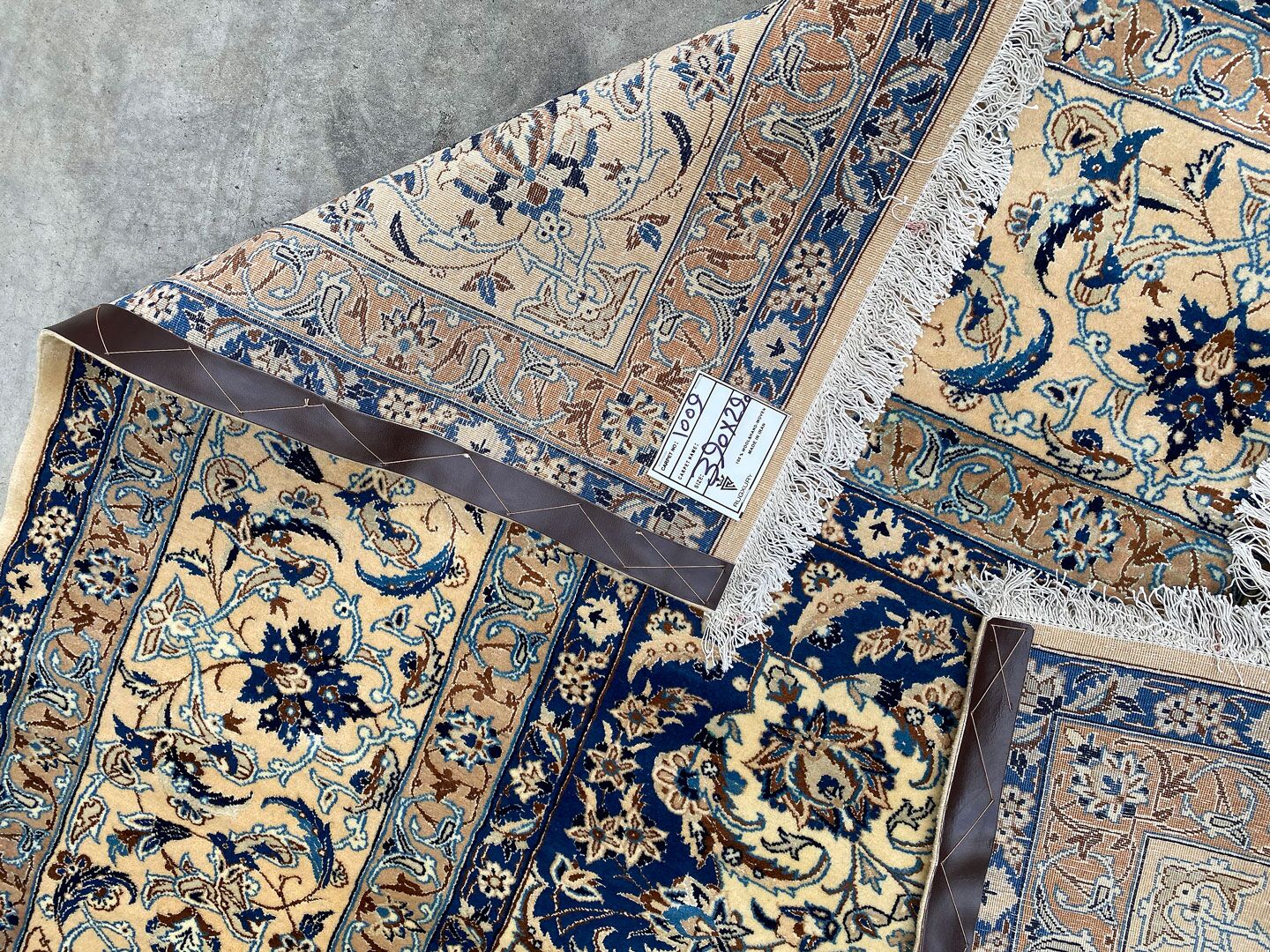 Masterpiece 4x3M Fine Silkinlaid Rug Nain (6La) - Image 11