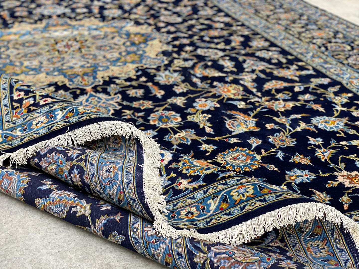 4.4x3.1M Signed Persian Kashan - Image 9