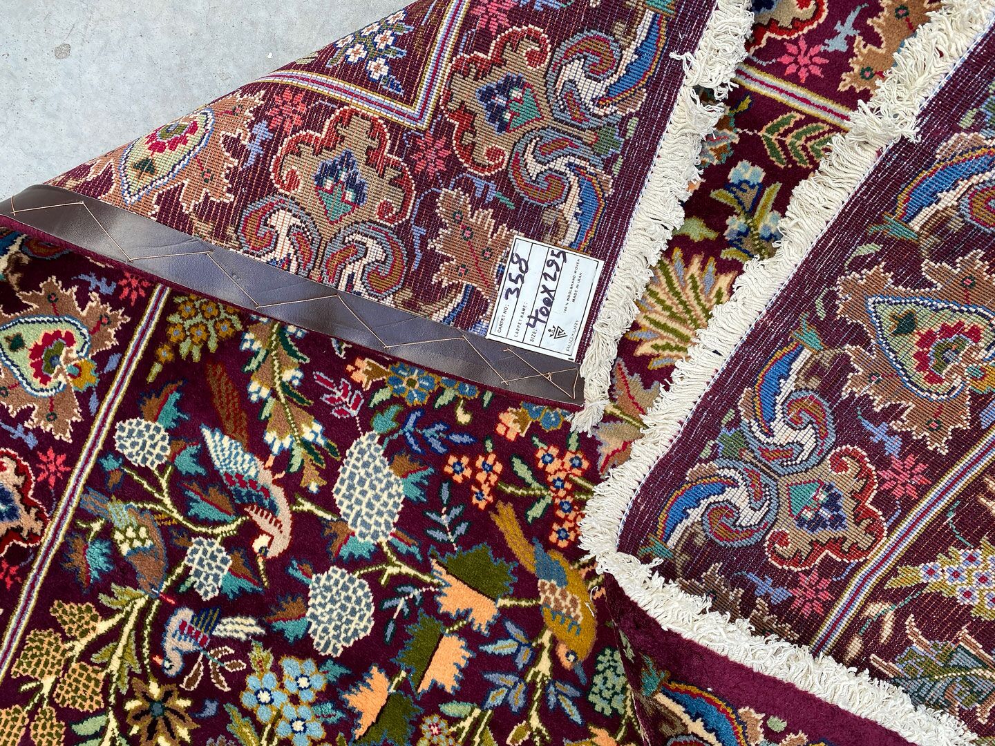 Antique Museum Piece Garden Of Eden Kashmar Rug (90 Years) - Image 16