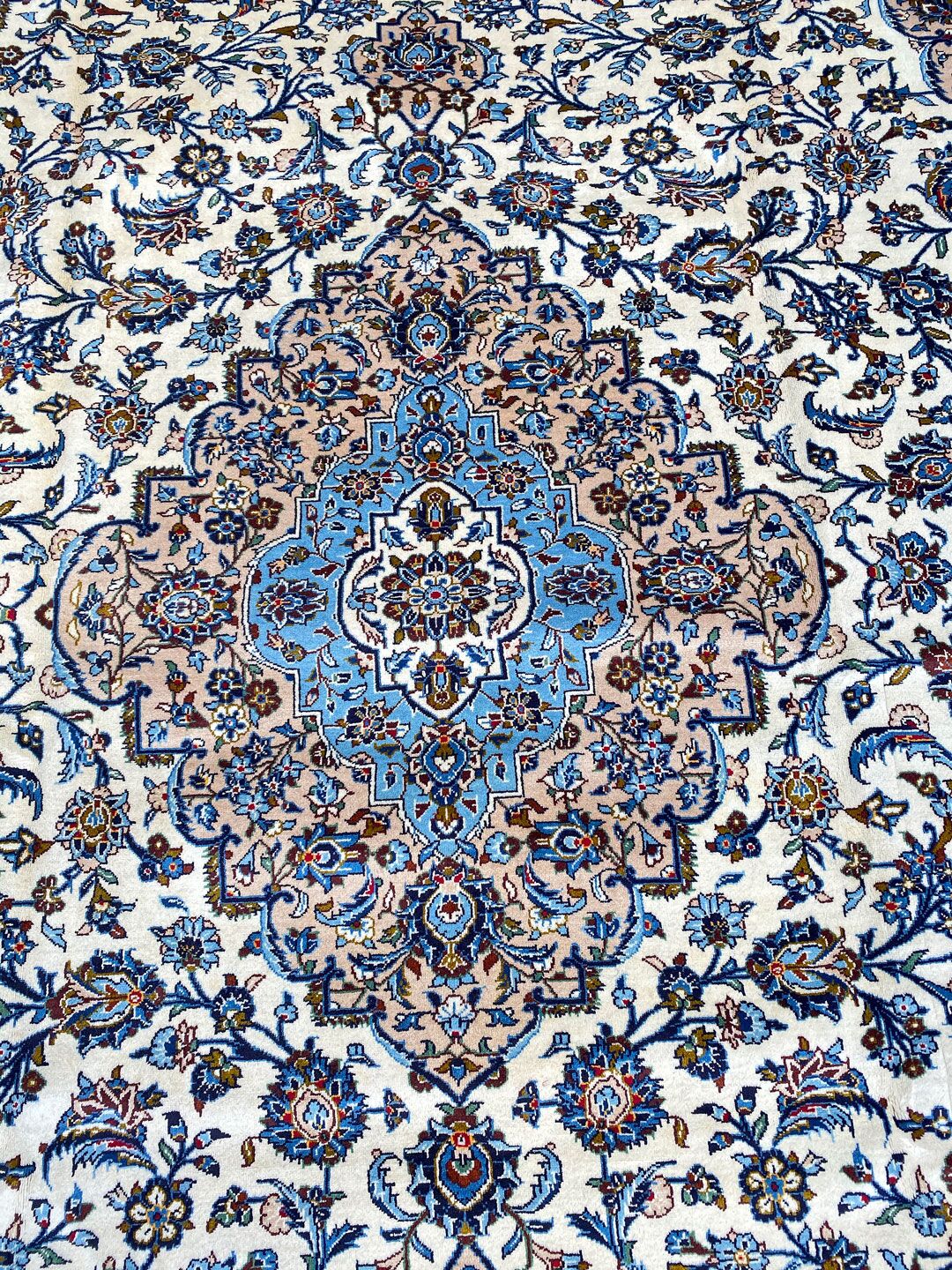 4x3M Beige Persian Kashan - Image 2