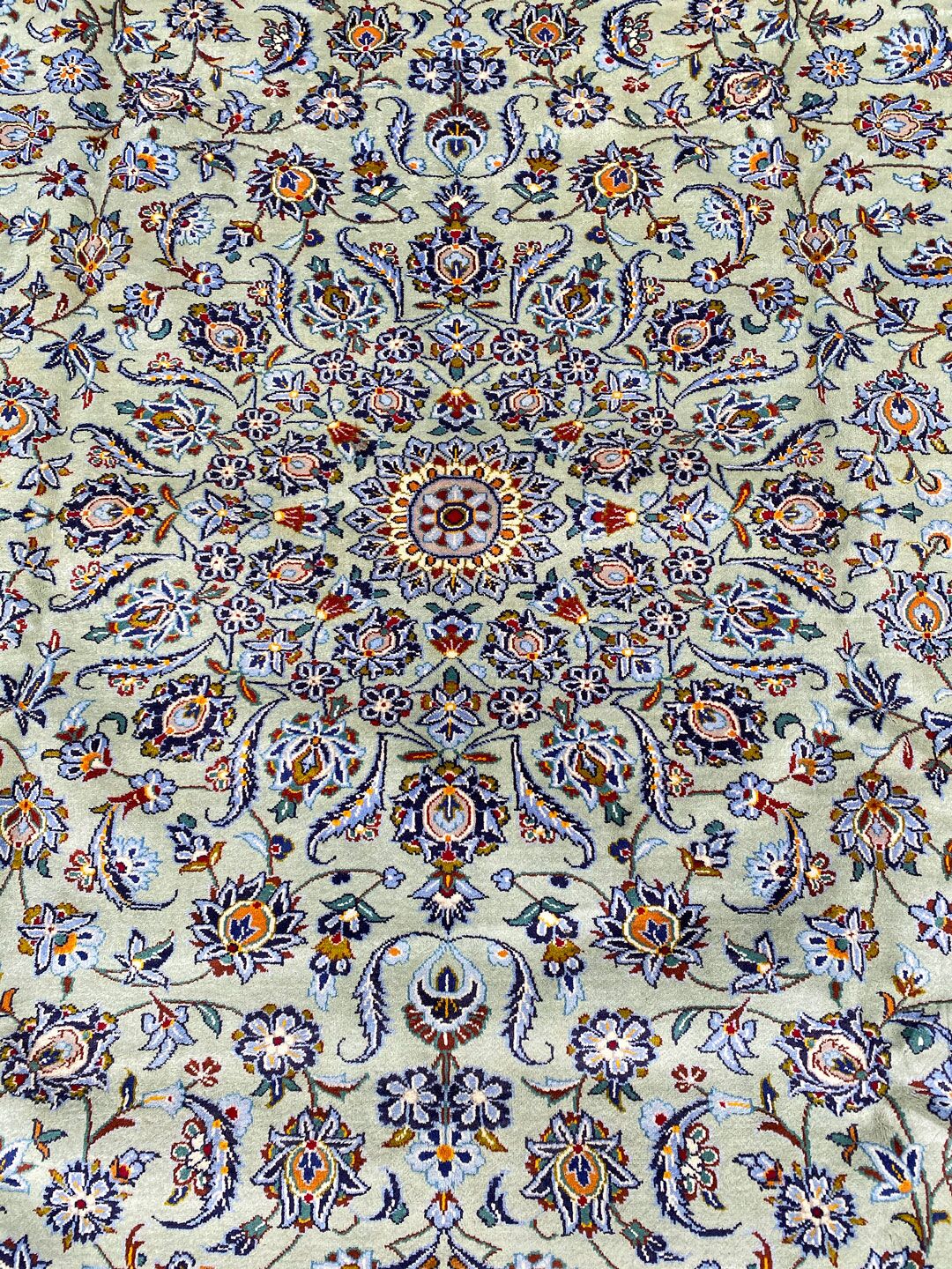 4x3M Pistachio Tone Persian Kashan - Image 6