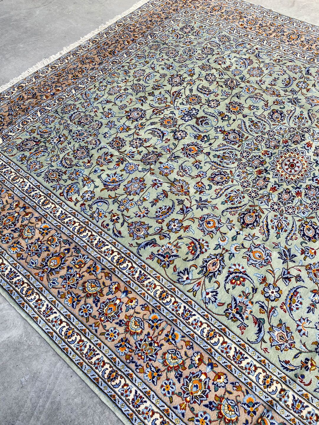 4x3M Pistachio Tone Persian Kashan