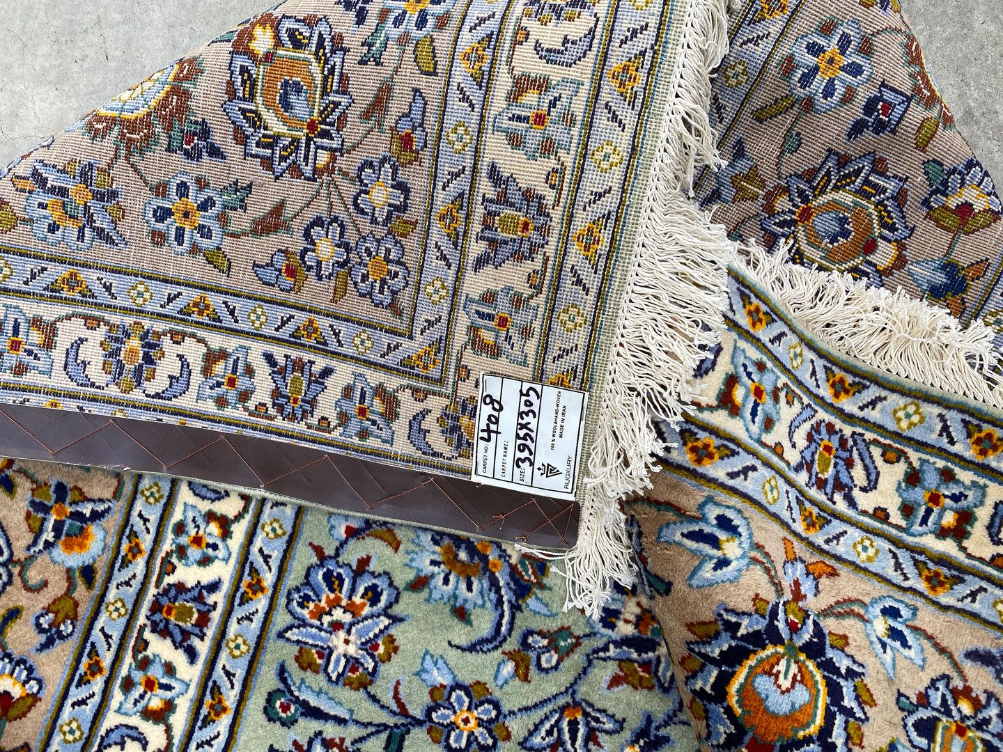 4x3M Pistachio Tone Persian Kashan - Image 8
