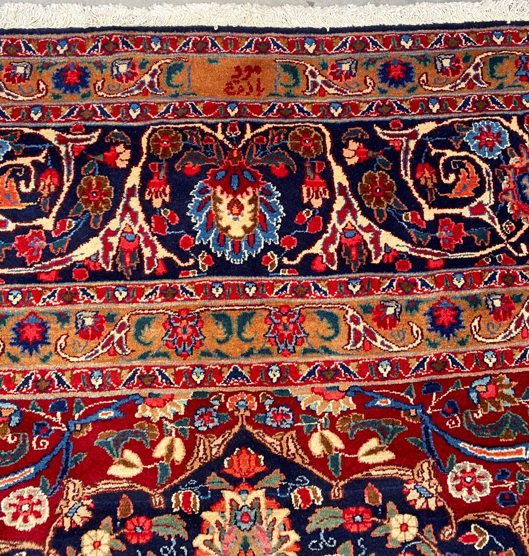 4x3M Antique Signed French Roses Design Mood Rug - Image 3