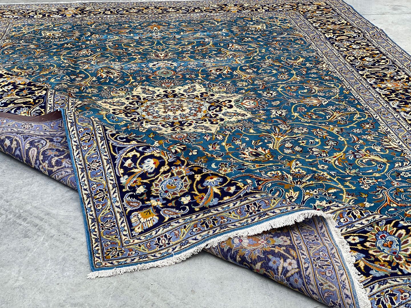 4x3M Persian Kashan Rug - Image 7