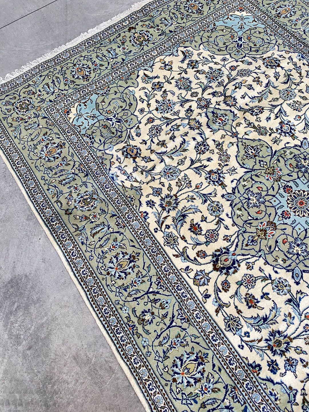 3x2M Beige Persian Kashan - Image 8