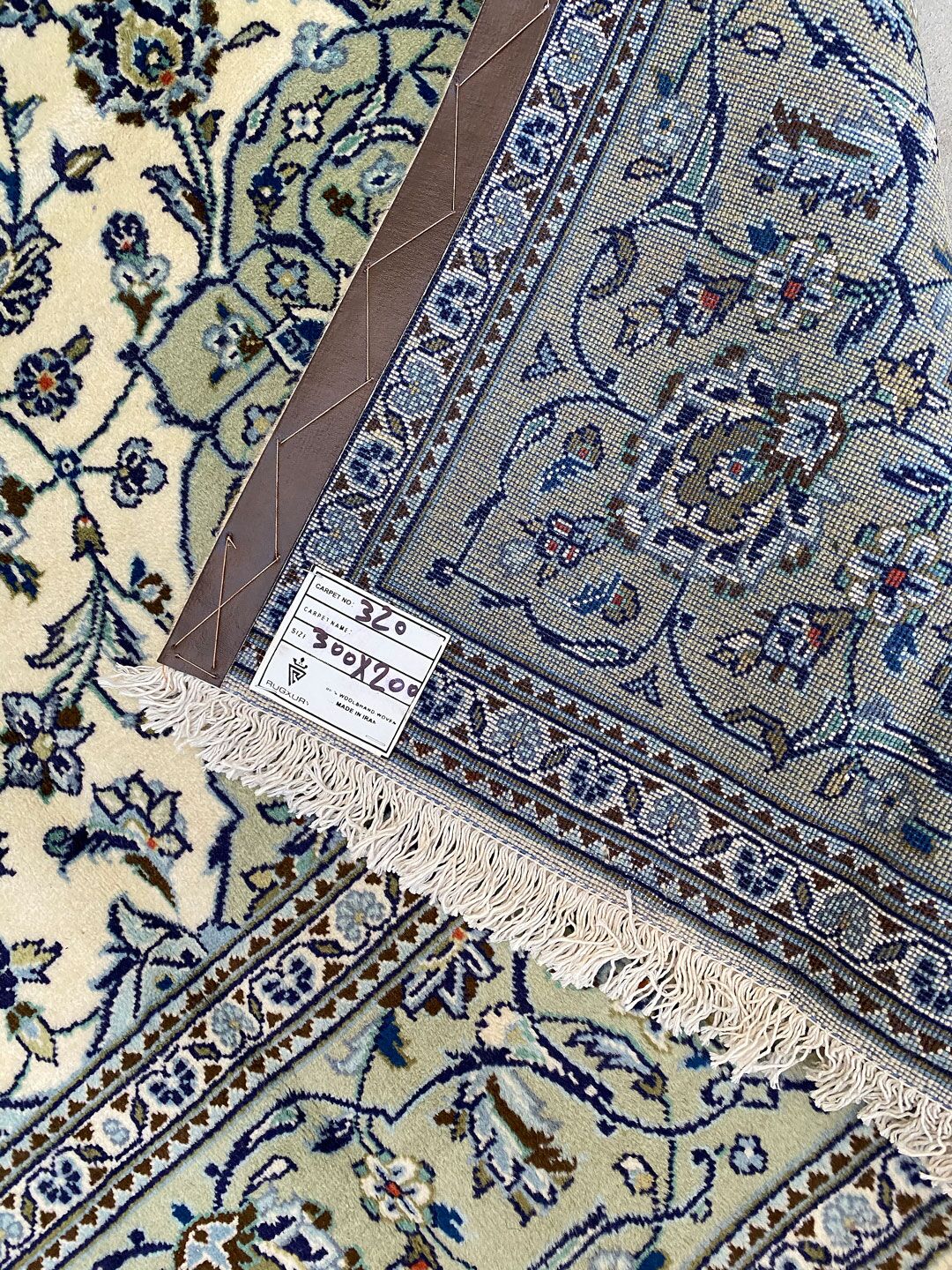 3x2M Beige Persian Kashan - Image 5