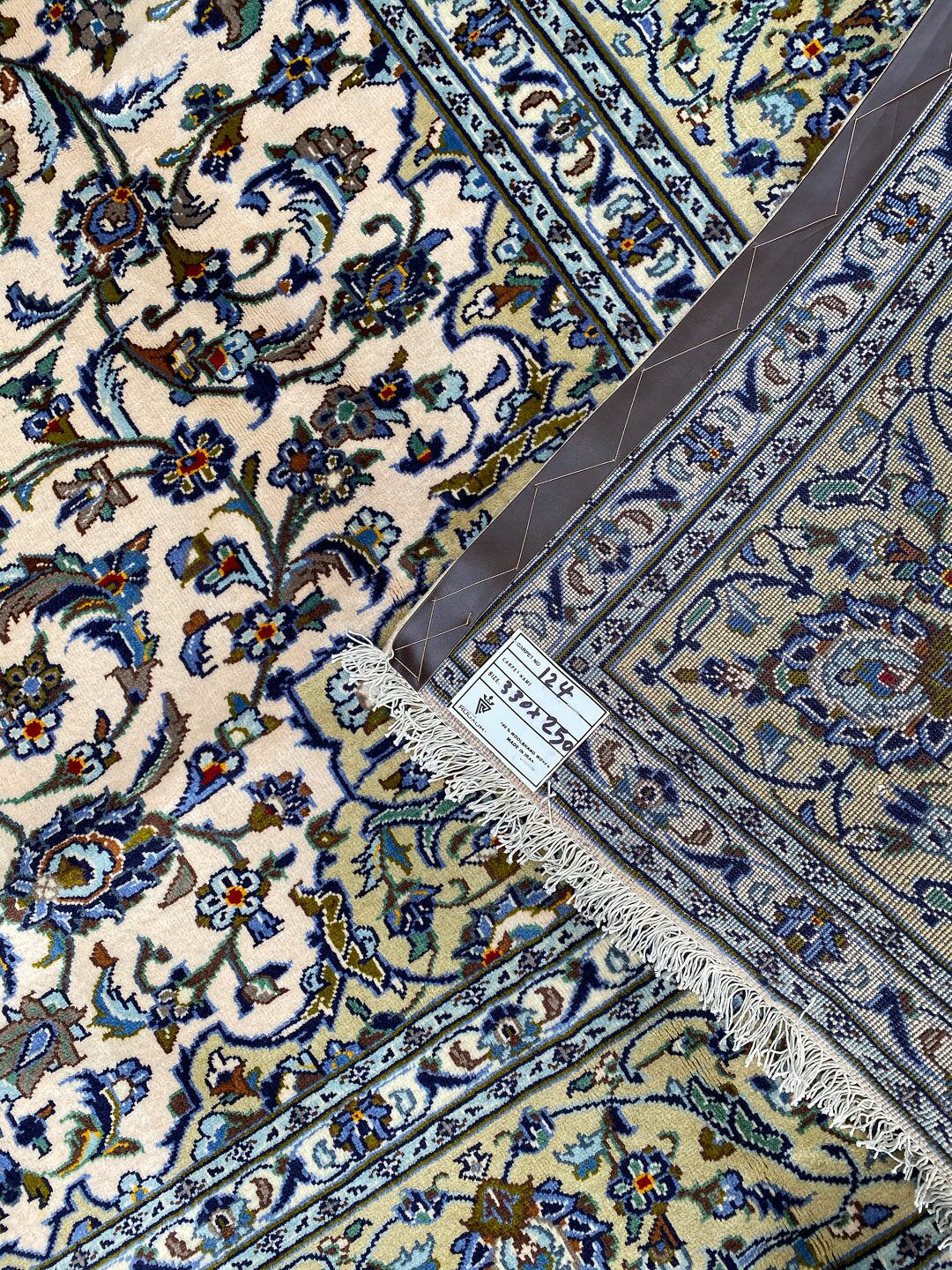3.3x2.5M Beige Persian Kashan - Image 9