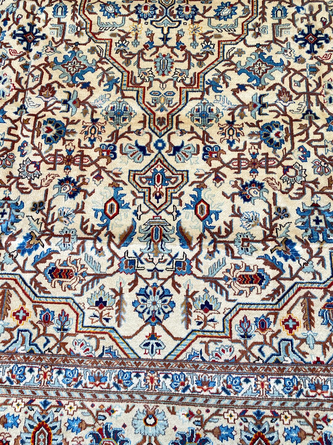 3.5x2.6M Antique Persian Kashan Rug - Image 4