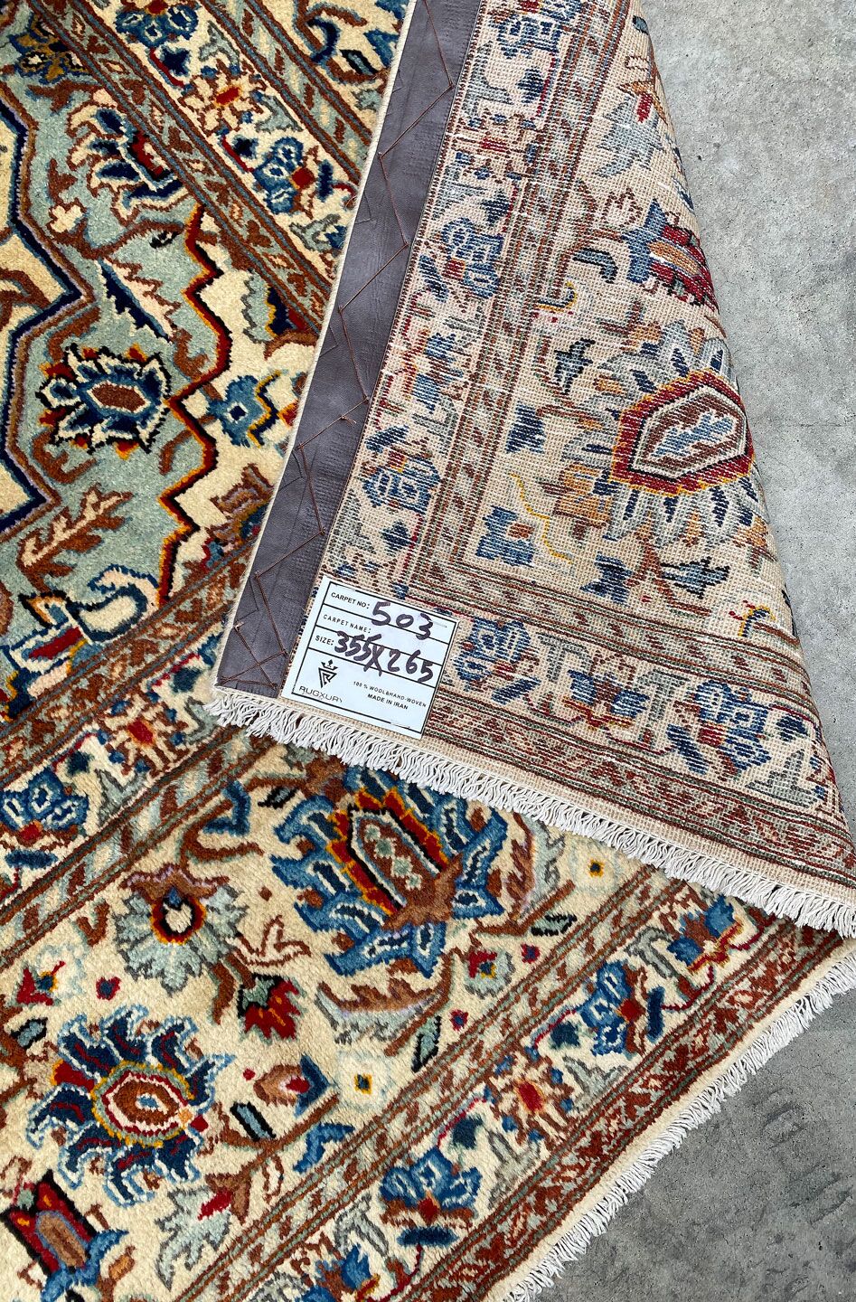 3.5x2.6M Antique Persian Kashan Rug - Image 9