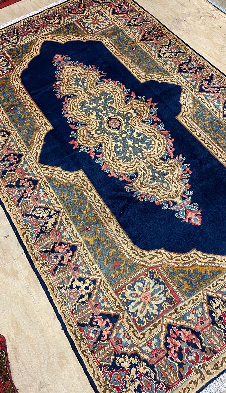 3.7x1.5M Antique Signed Masterpiece Kerman Rug - Image 6