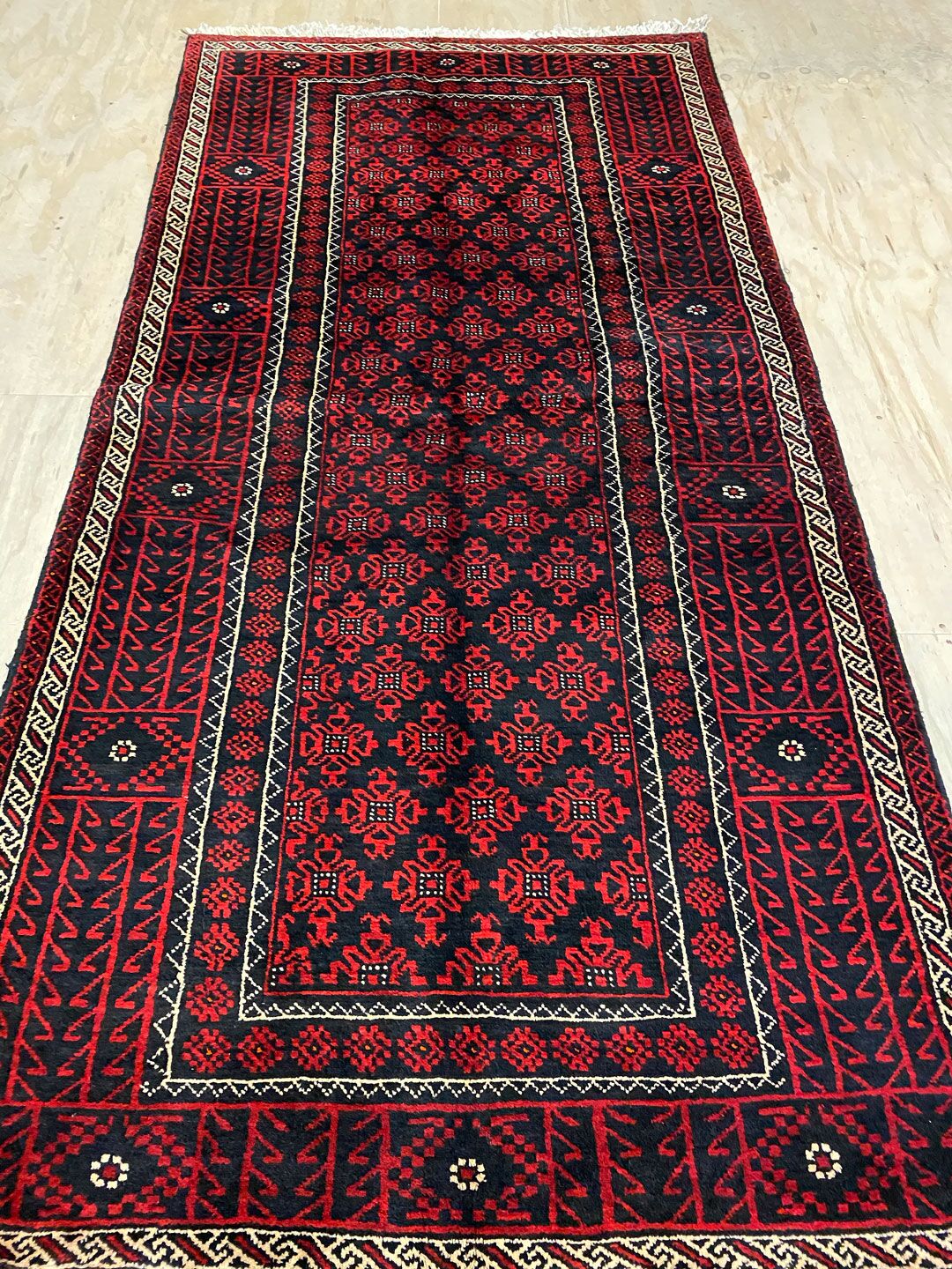 2.1x1.1Persian Balouchi Nomadic Rug - Image 3