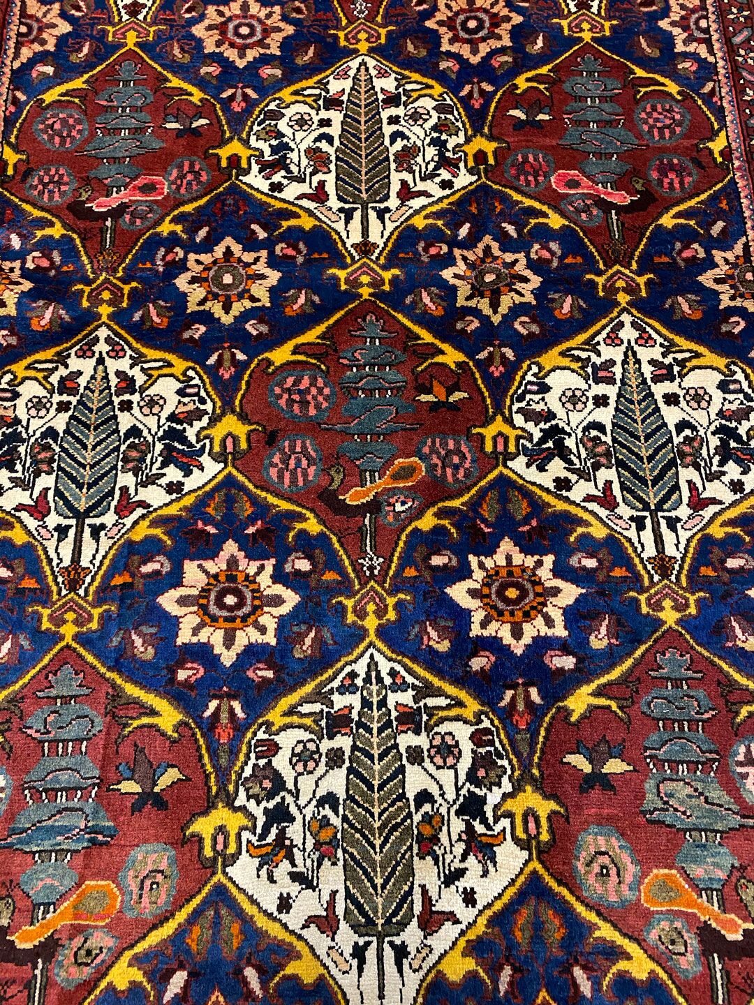 2x1.3M Antique Bakhtiari Persian Rug