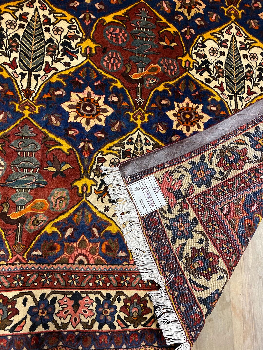 2x1.3M Antique Bakhtiari Persian Rug - Image 5