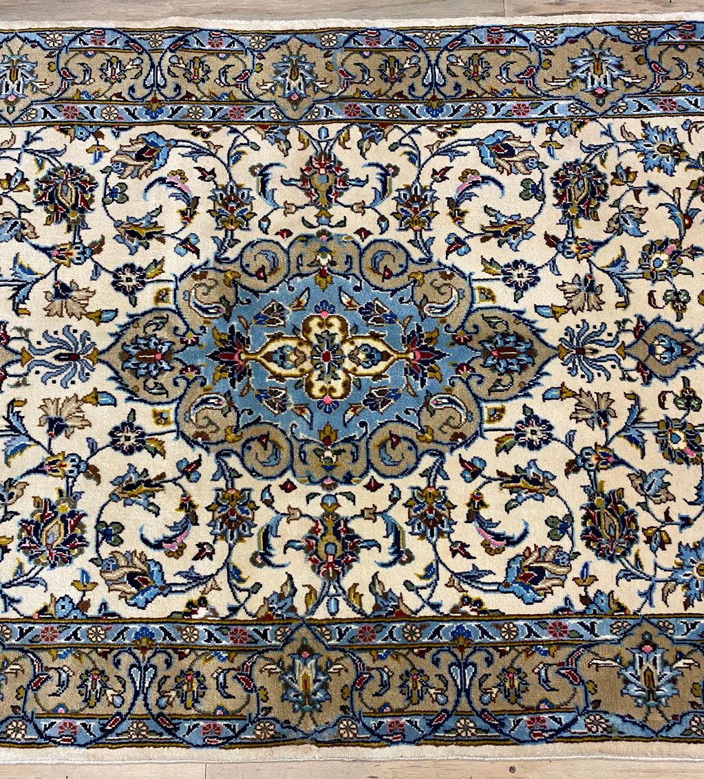1.5x1M Signed Beige Persian Kashan