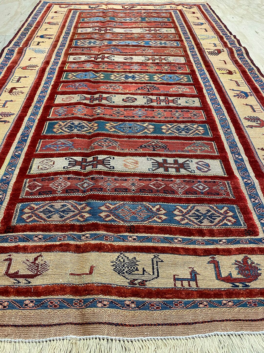 2.1x1.2M Blouchi Handmade Kilim rug
