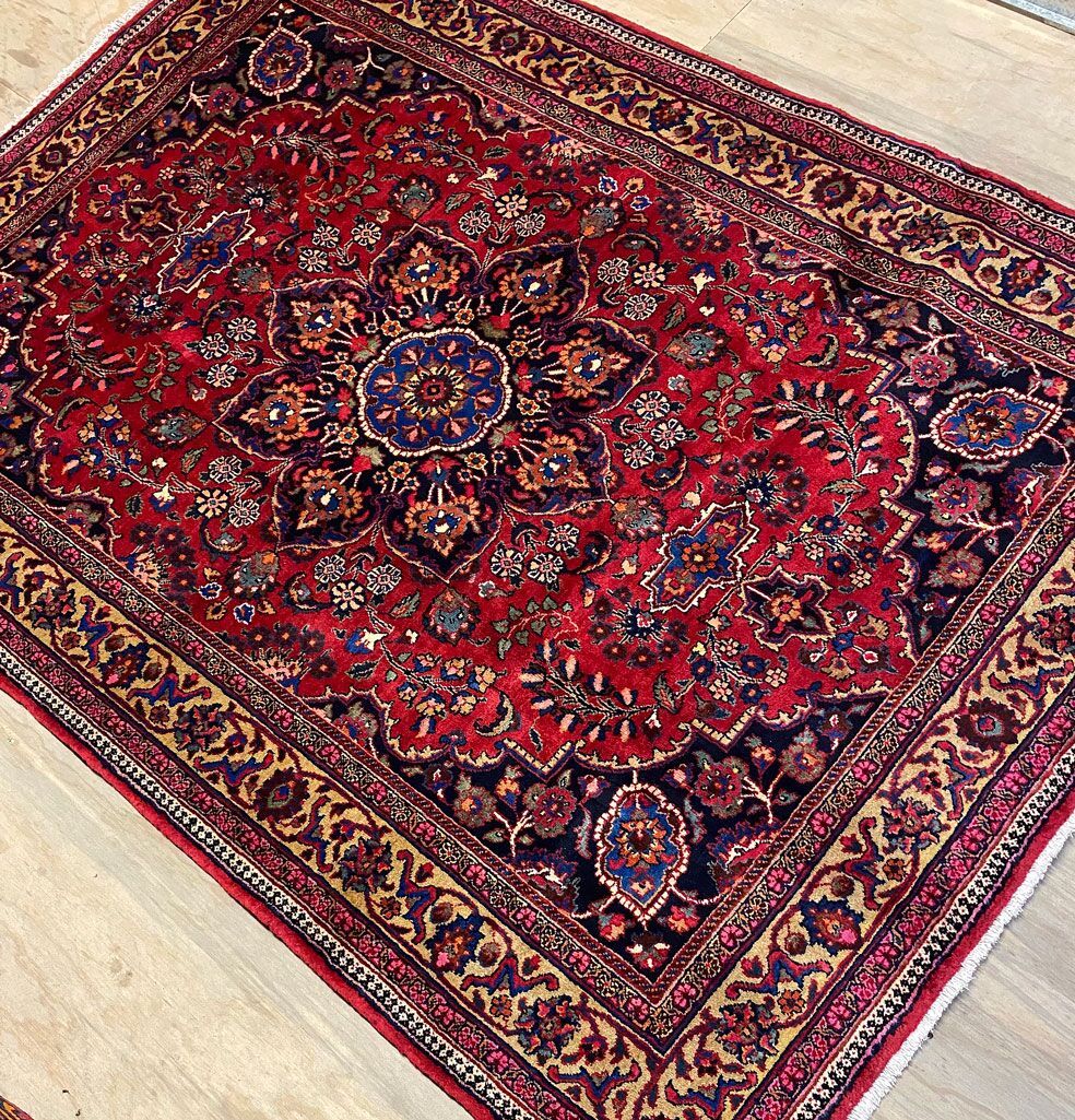 Masterpiece 2.1x1.5M Antique Mashad Persian Rug - Image 3