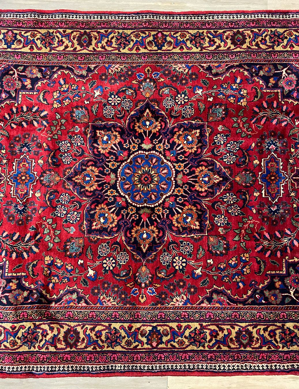 Masterpiece 2.1x1.5M Antique Mashad Persian Rug