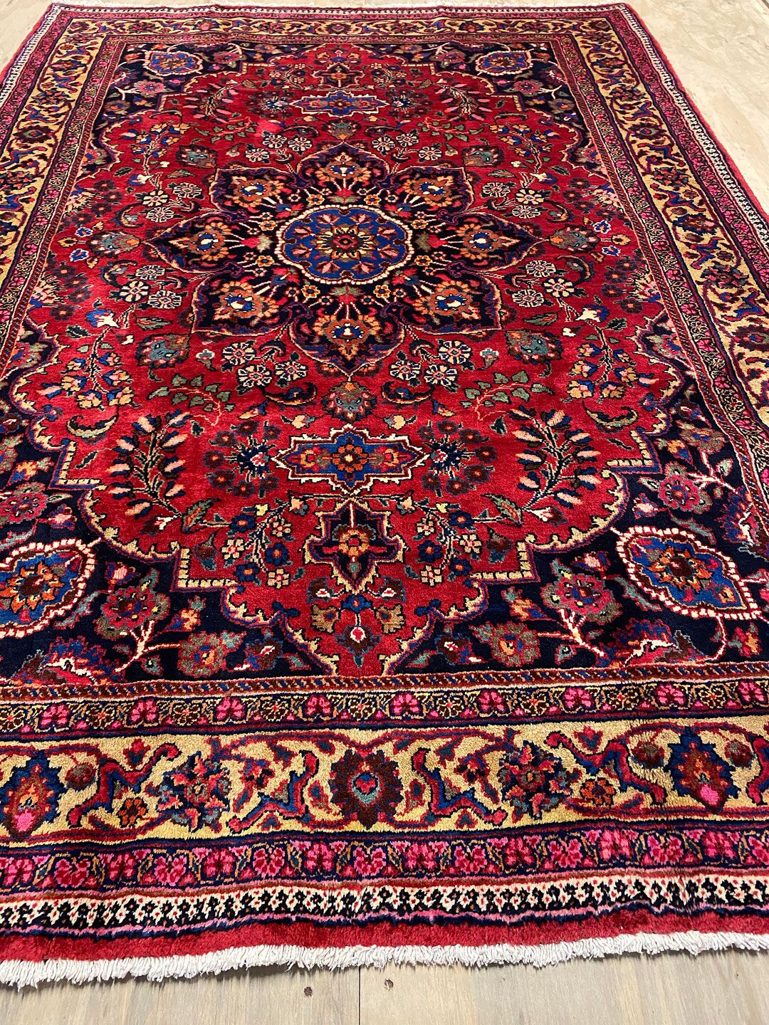 Masterpiece 2.1x1.5M Antique Mashad Persian Rug - Image 6
