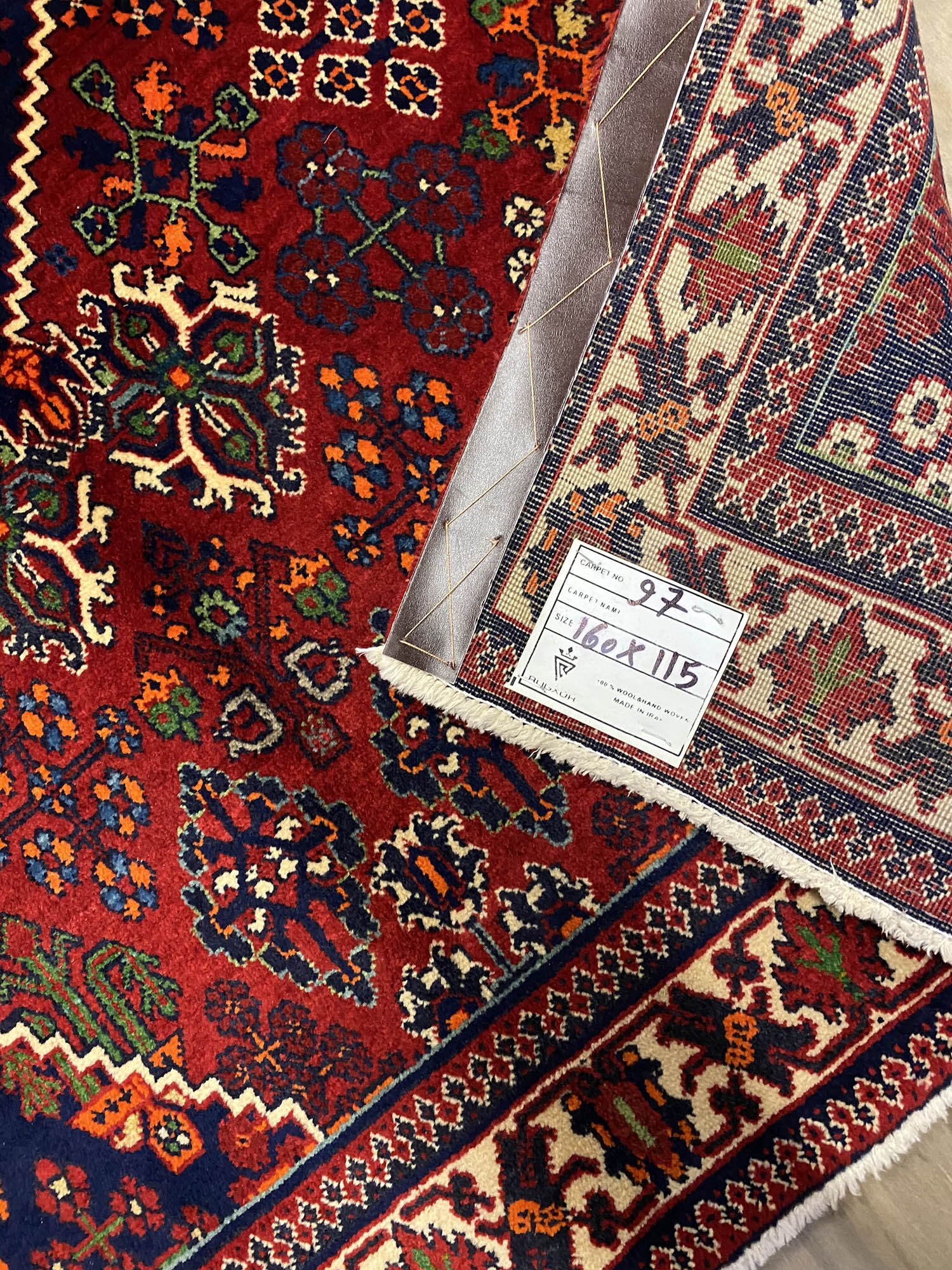 1.6x1.1M Persian Joshaghan Rug - Image 4