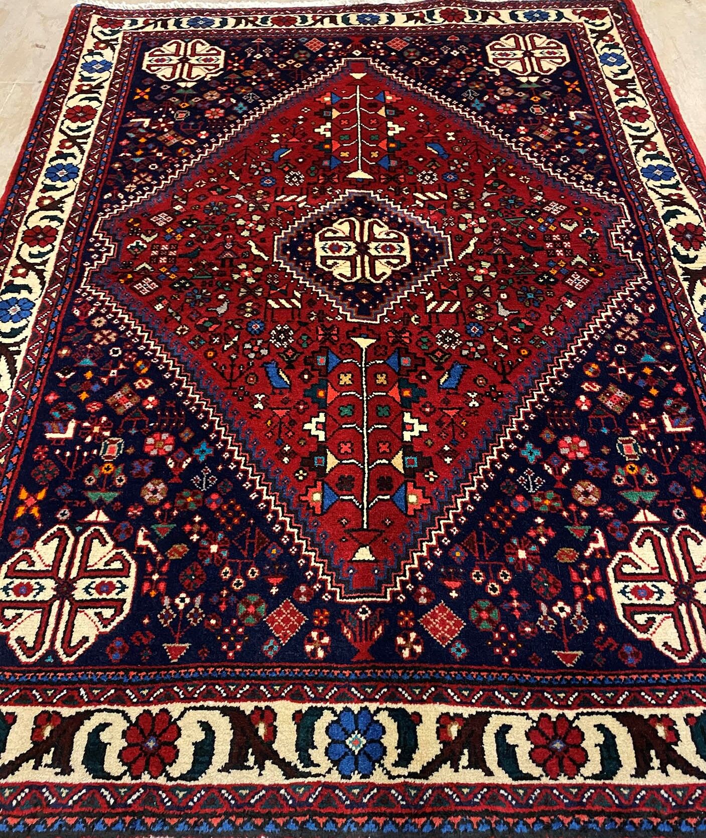 1.5x1M Qashghai Shiraz Rug - Image 4