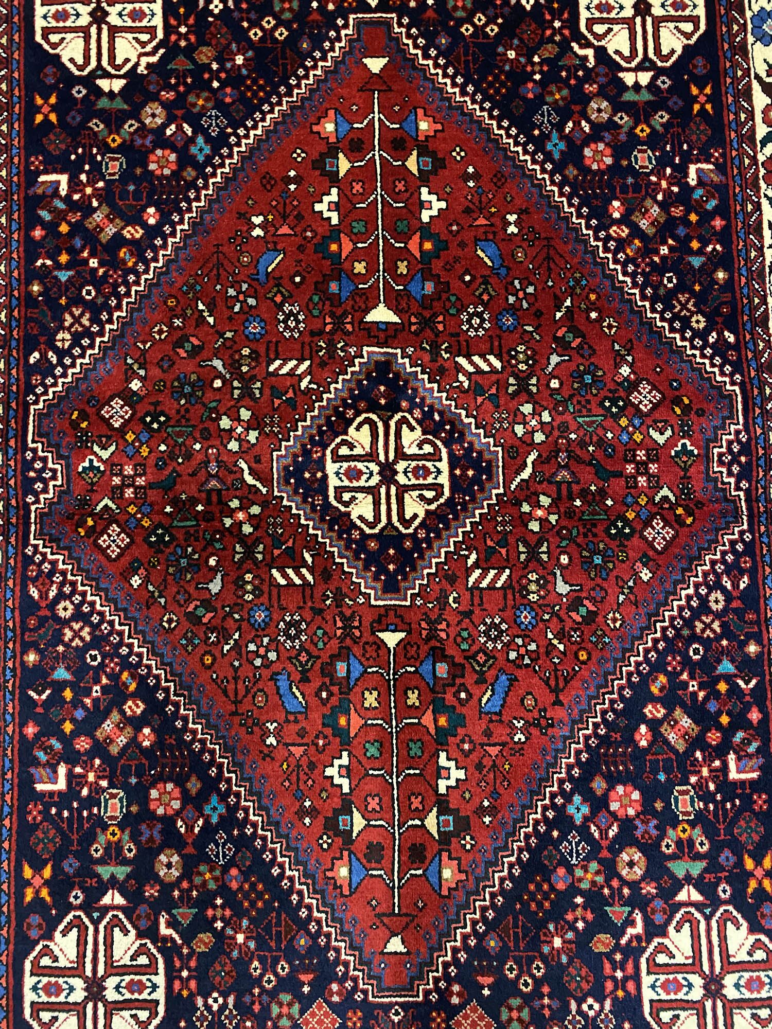 1.5x1M Qashghai Shiraz Rug - Image 7