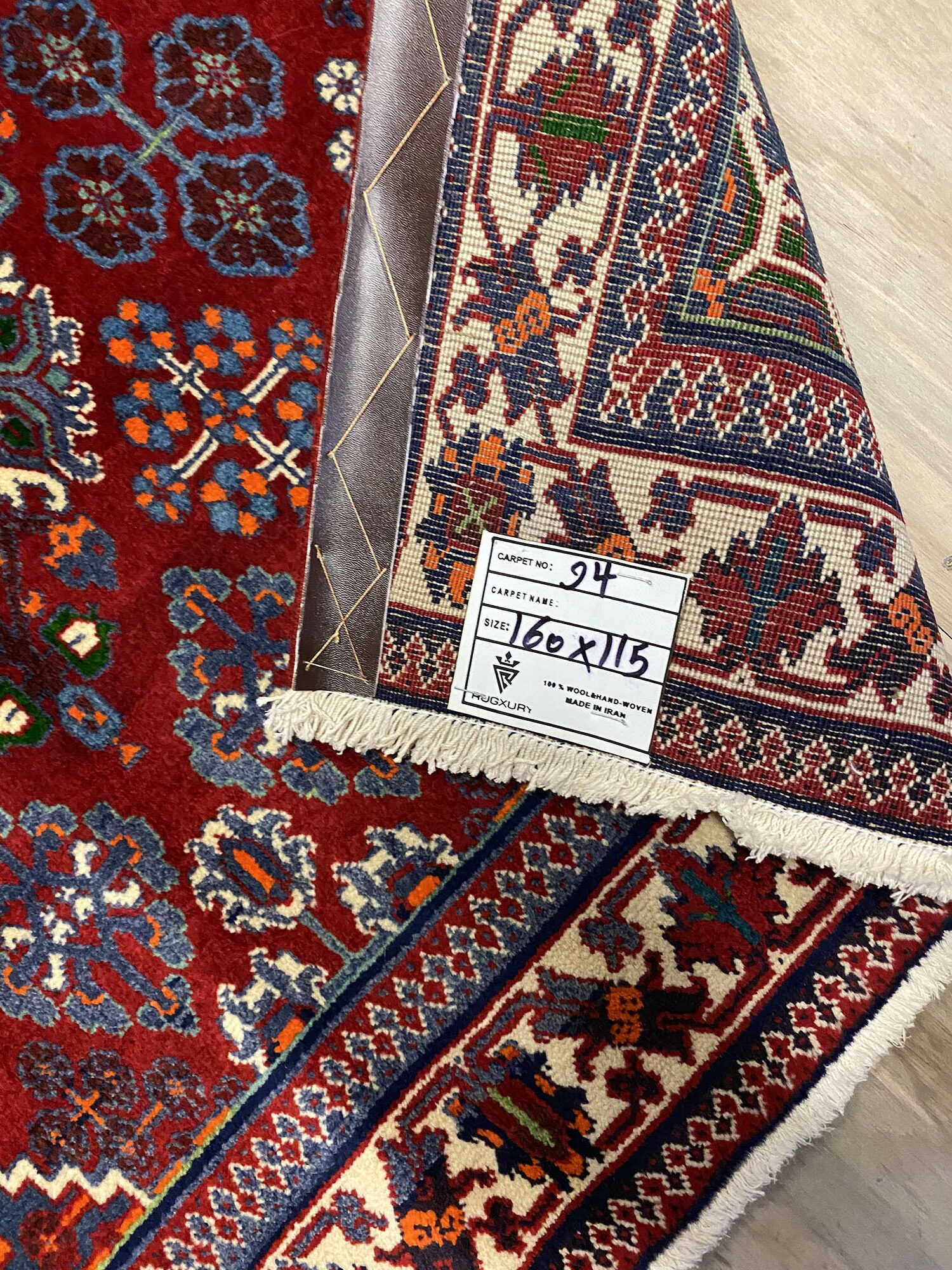 1.6x1.1M Persian Joshaghan Rug - Image 3
