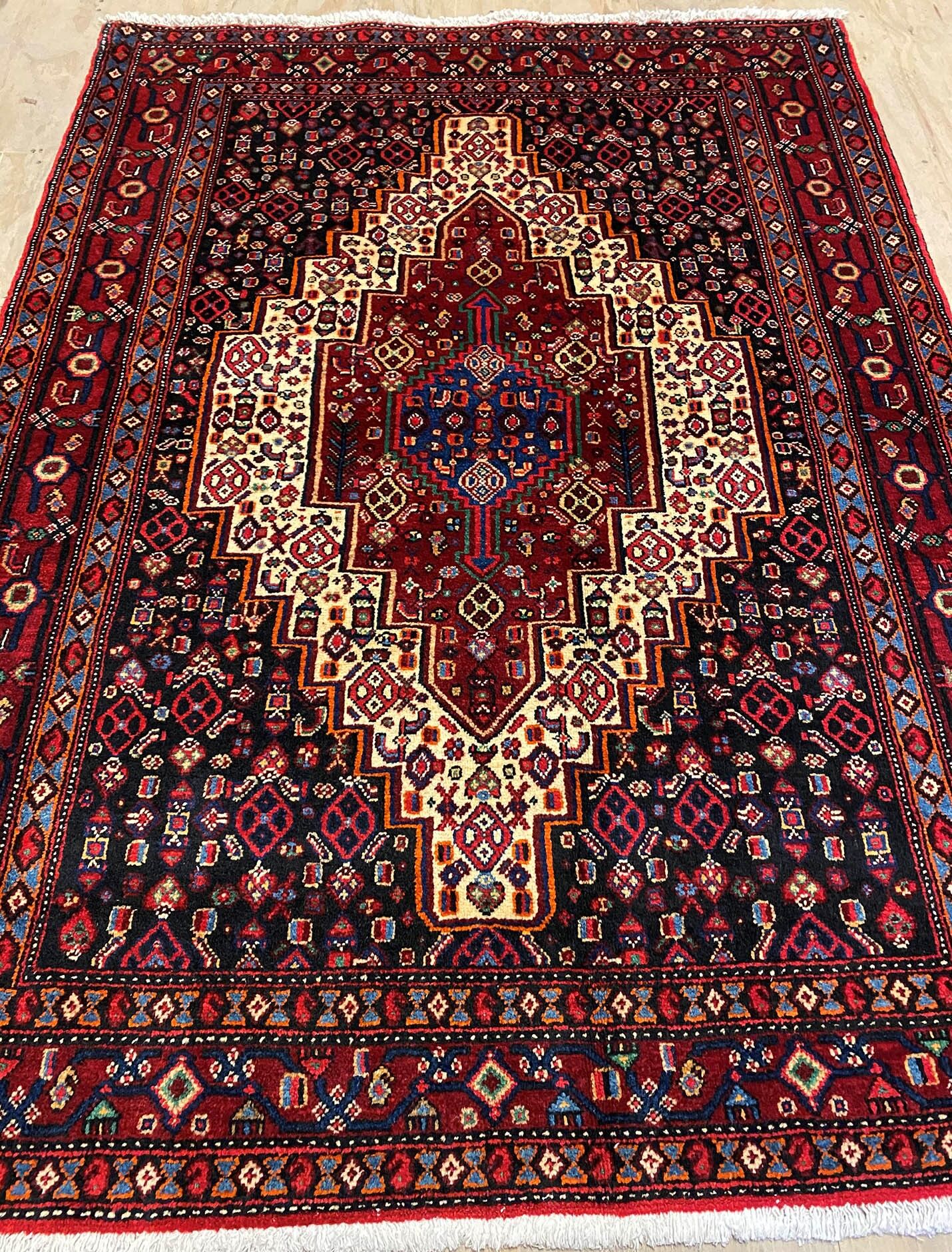 1.7x1.2M Kurdish Senneh Bijar Rug - Image 6