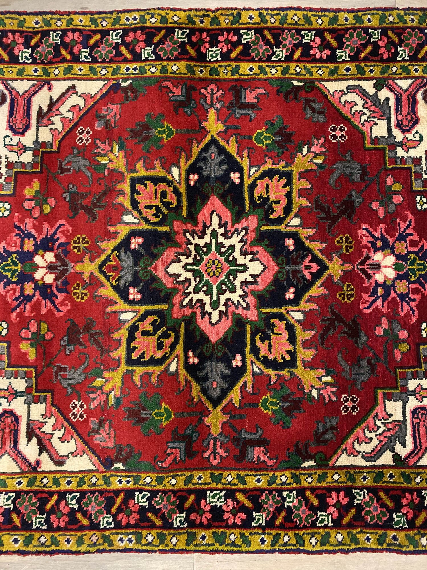 1.5x1M Rare Heriz Persian Rug