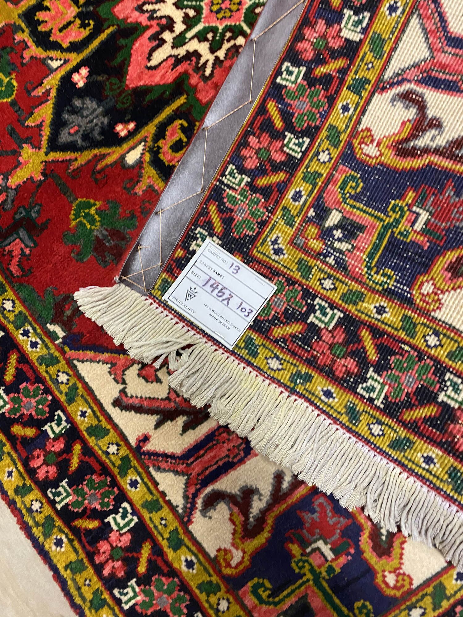 1.5x1M Rare Heriz Persian Rug - Image 3