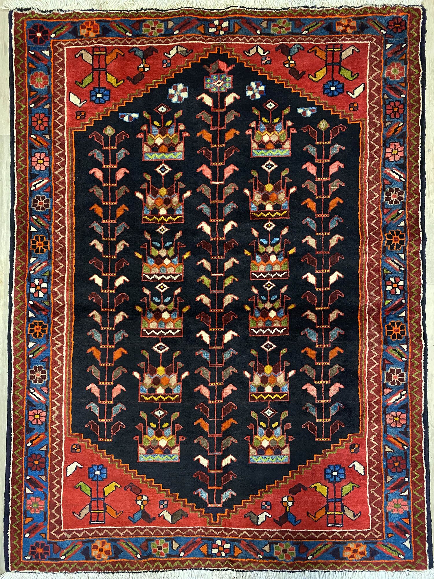 1.5x1.1M Persian Saveh Rug
