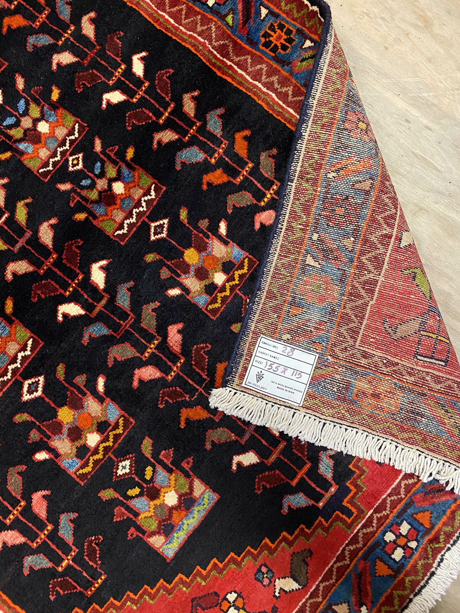 1.5x1.1M Persian Saveh Rug - Image 2