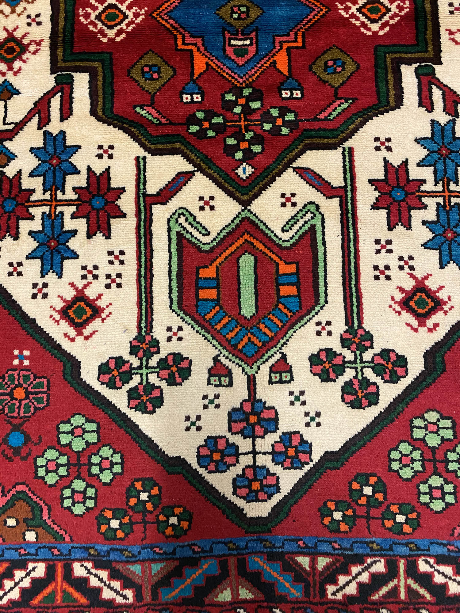 1.6x1M Tribal Persian Saveh Rug - Image 3