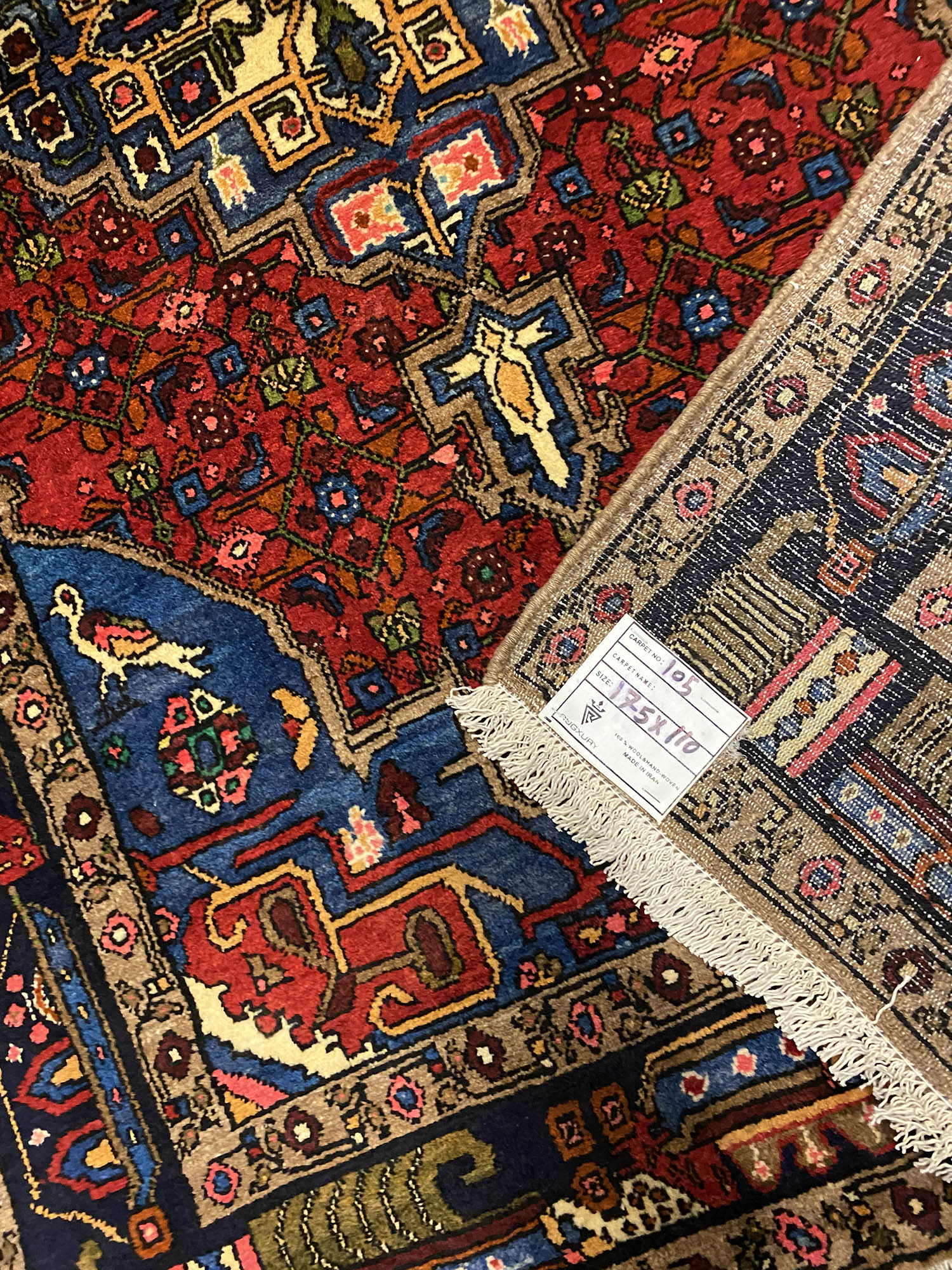 1.7x1.1M Hamedan Rug (Mehraban) - Image 4