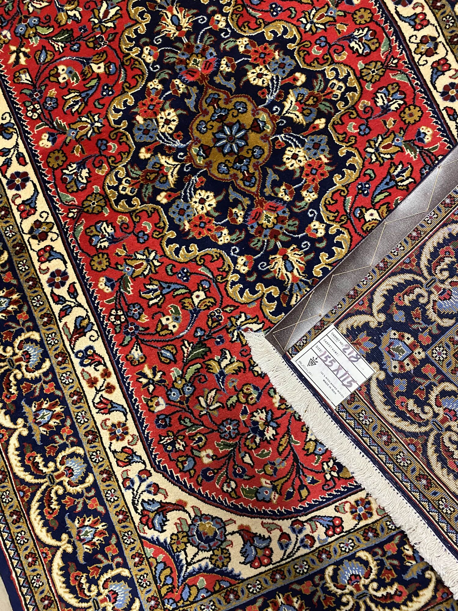 1.5x1.1M Superfine Qom Rug - Image 4