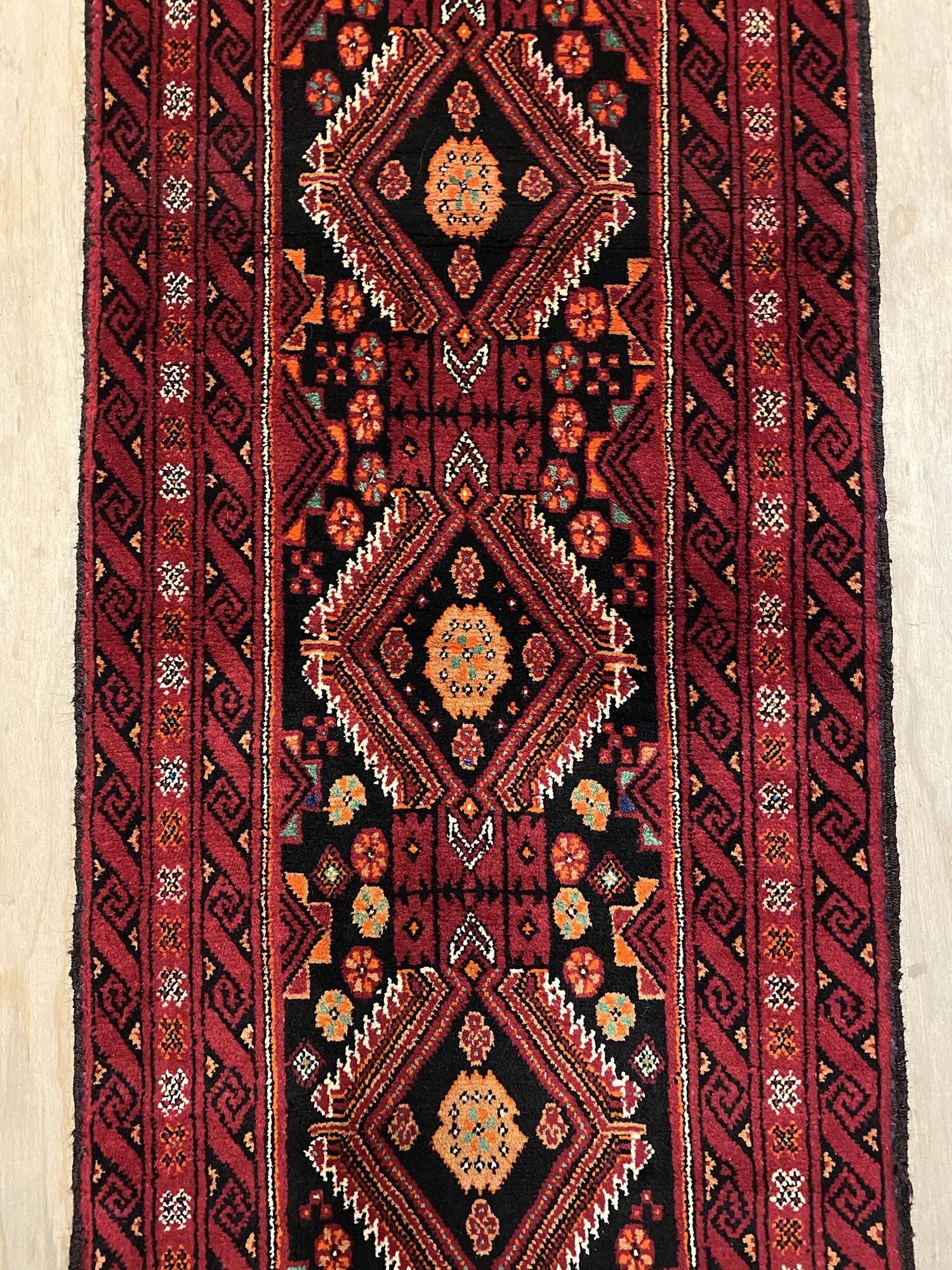 2.1M Persian Balouchi Nomadic Runner
