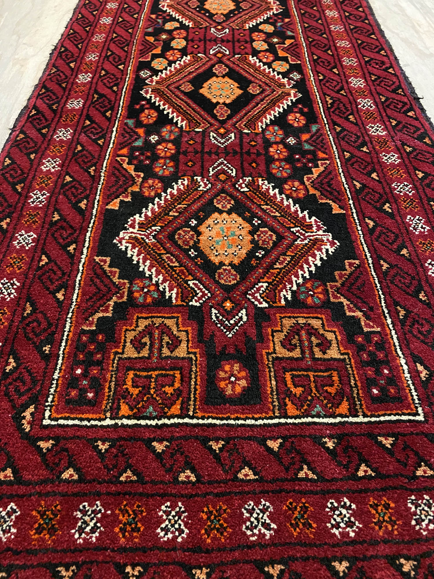 2.1M Persian Balouchi Nomadic Runner - Image 4
