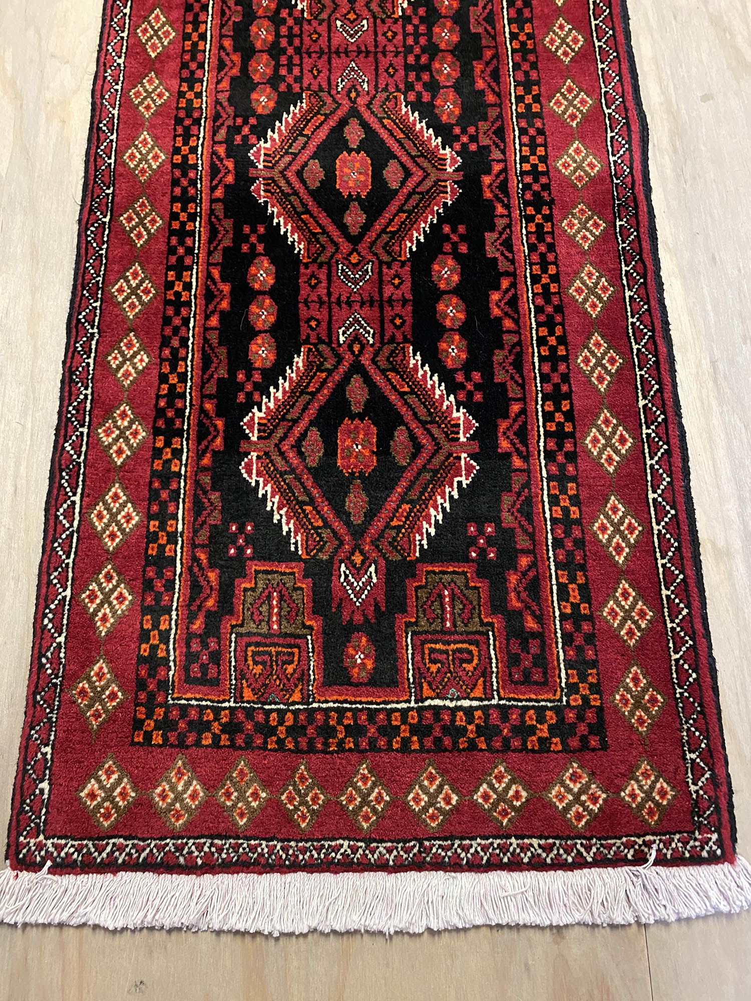 2.1m Persian Balouchi Nomadic Runner - Image 6