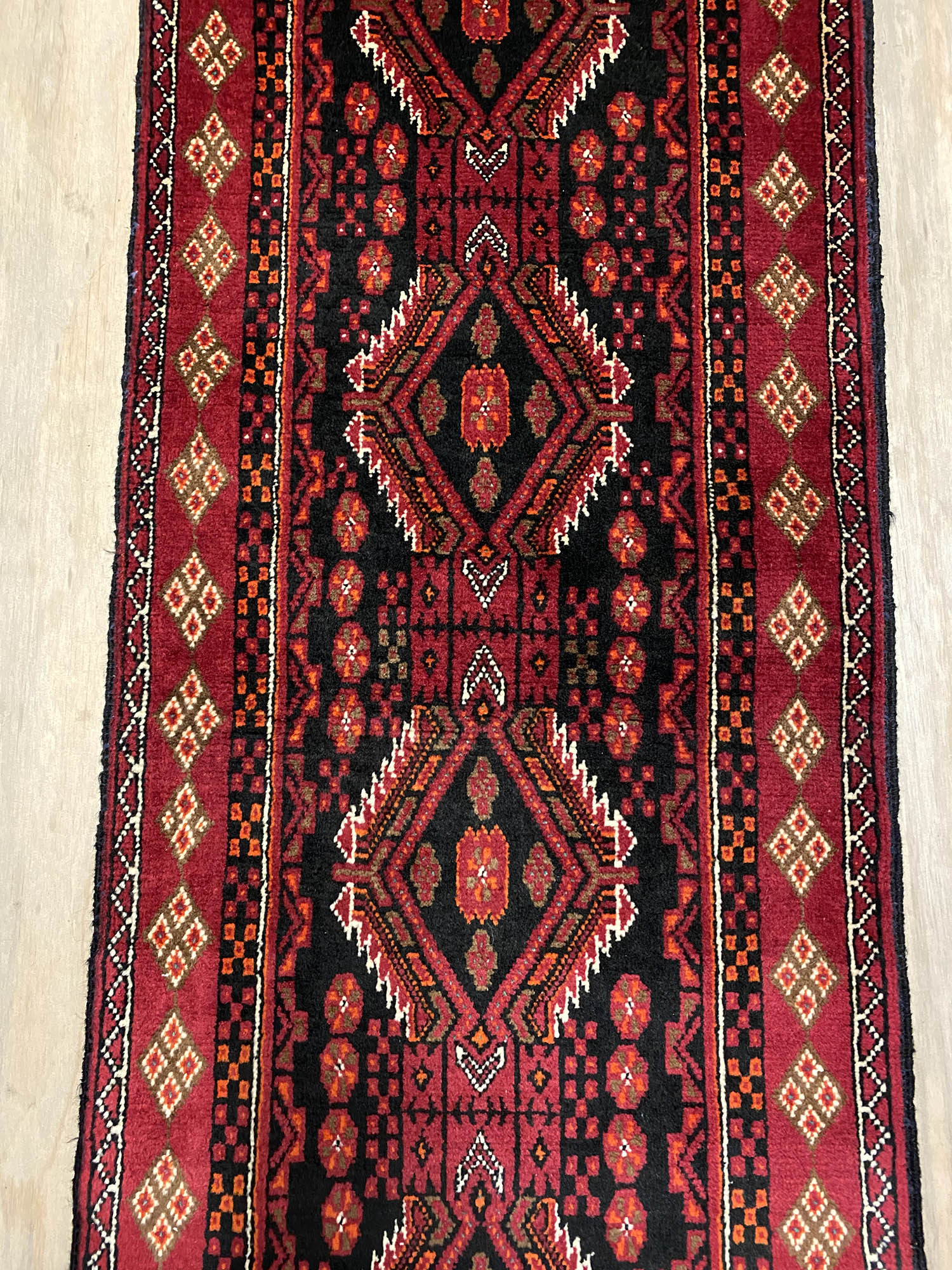 2.1m Persian Balouchi Nomadic Runner - Image 2