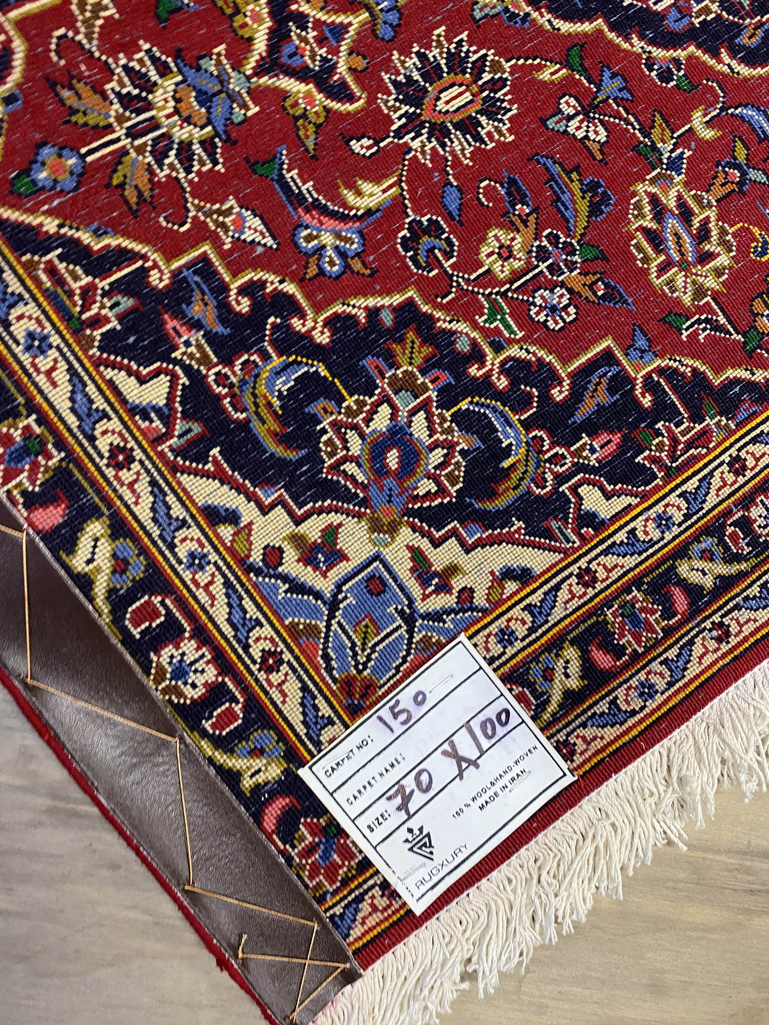 1x0.7M Royal Signed Kashan Persian Rug - Image 6