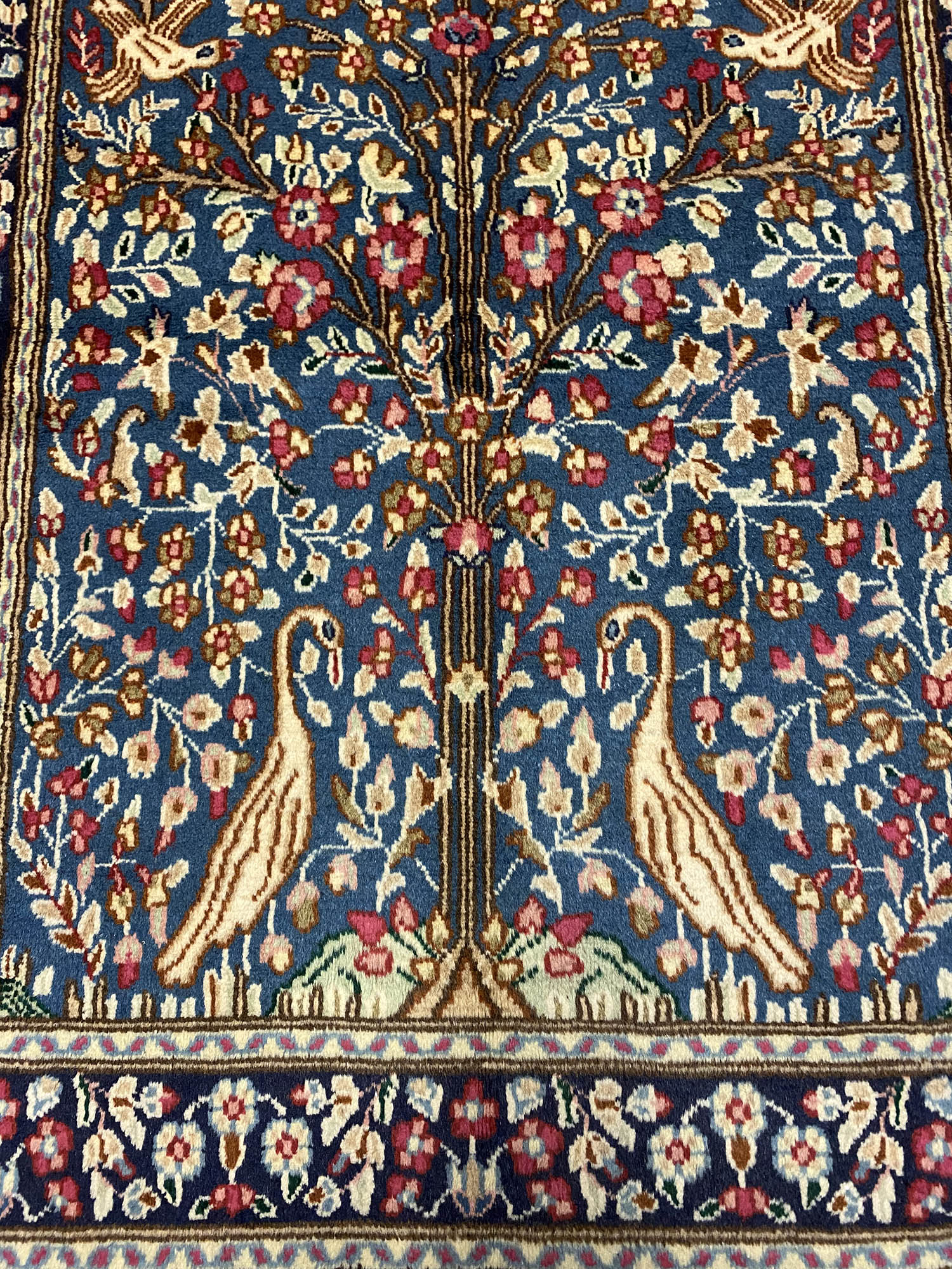 1.4x0.9M Tree Of Life Persian Kerman Rug