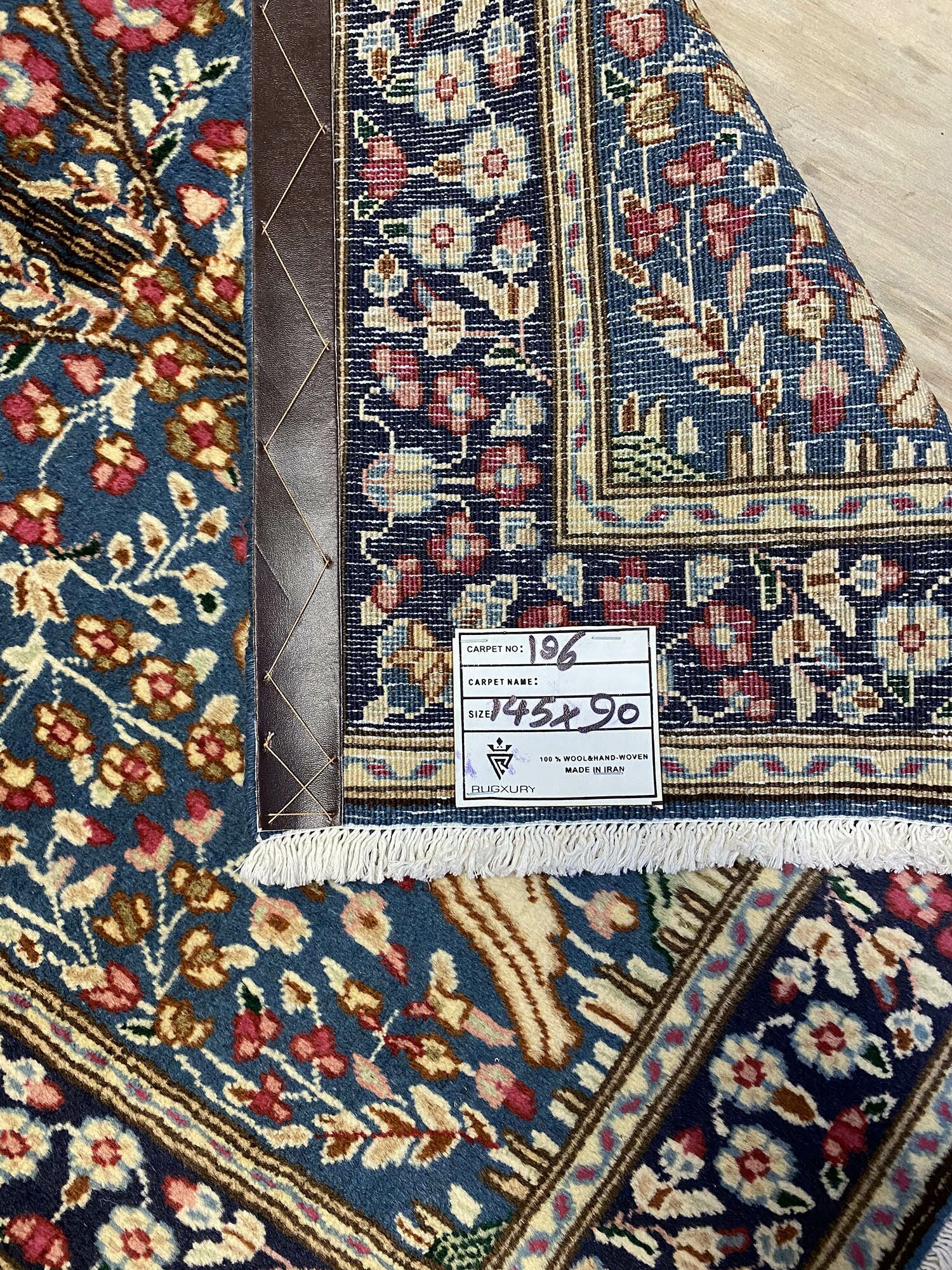 1.4x0.9M Tree Of Life Persian Kerman Rug - Image 3