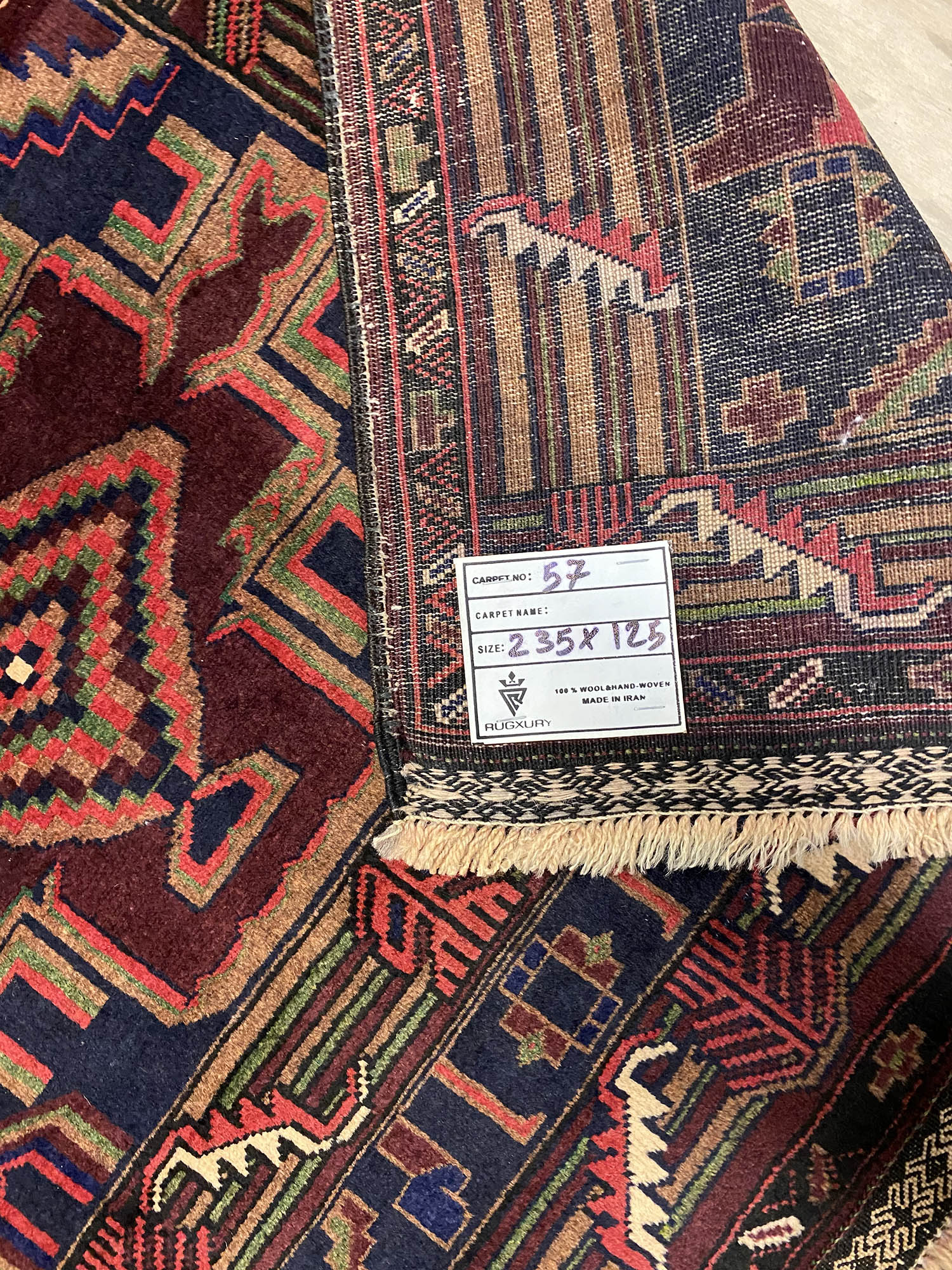 Persian Balouchi Nomadic Rug - Image 2