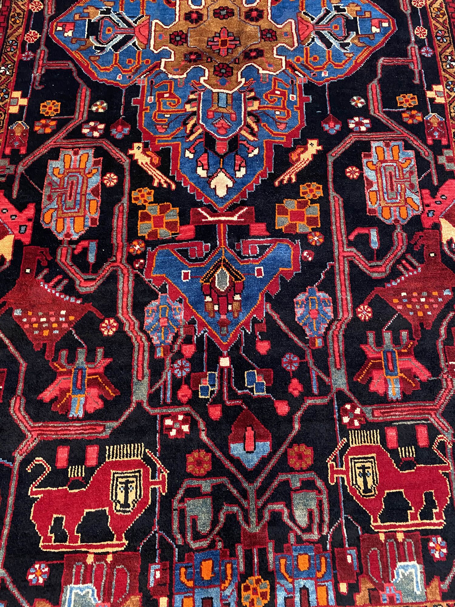 3.4x1.7M Unique Tribal Nahavand Rug - Image 5
