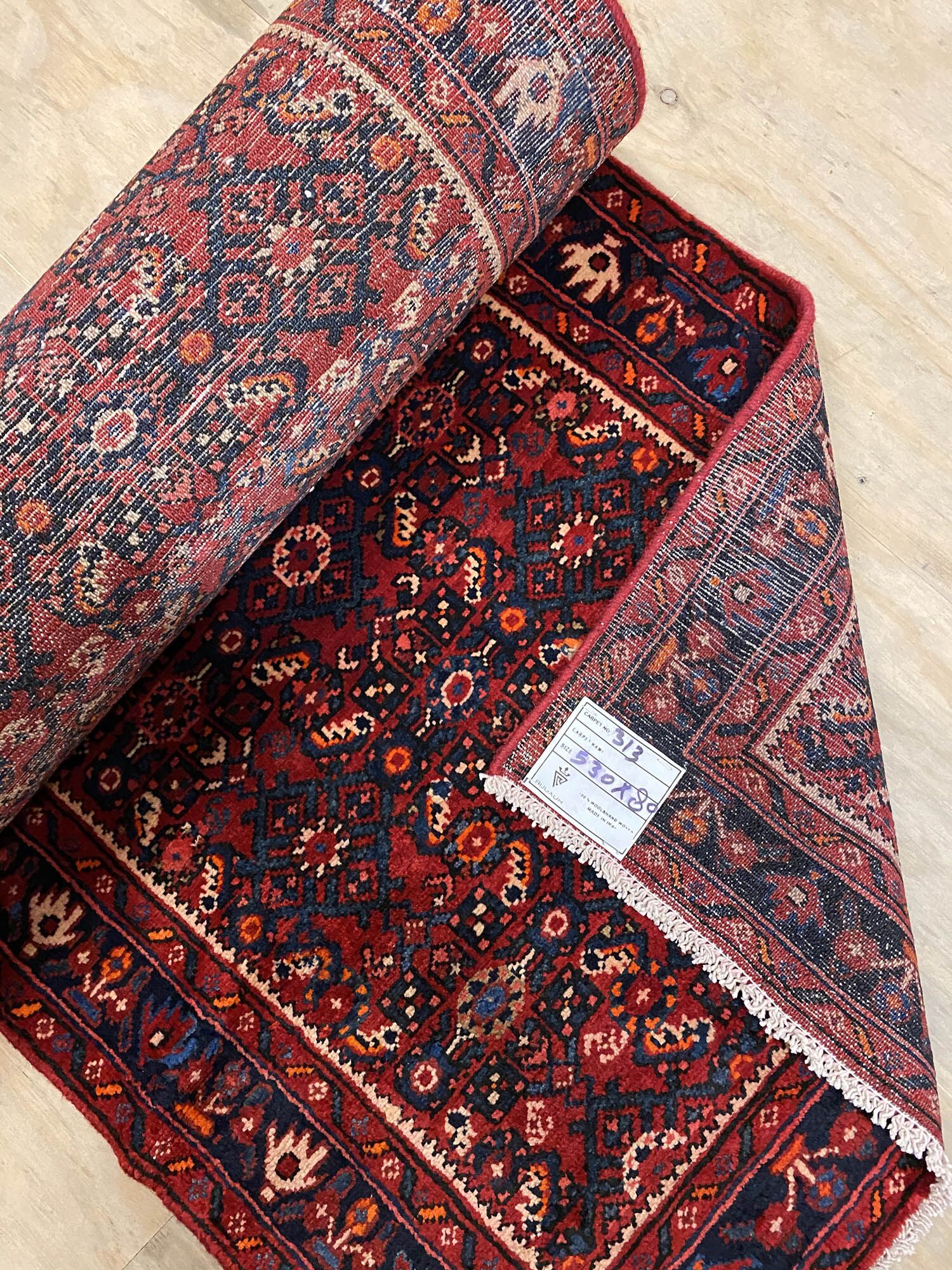 5M Hamedan Persian Runner (Hosseinabad) - Image 7