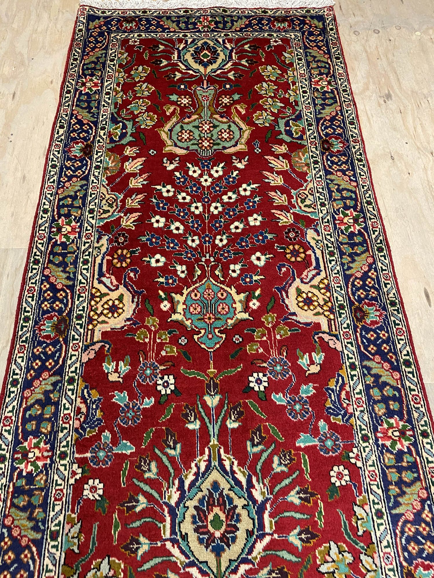 4.5M Vase Design Tabriz Persian Runner - Image 3