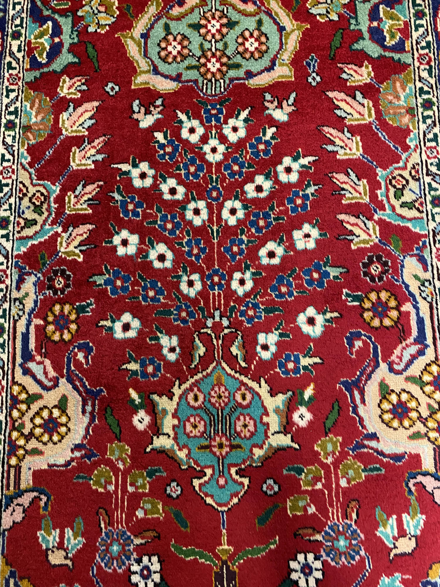 4.5M Vase Design Tabriz Persian Runner - Image 6