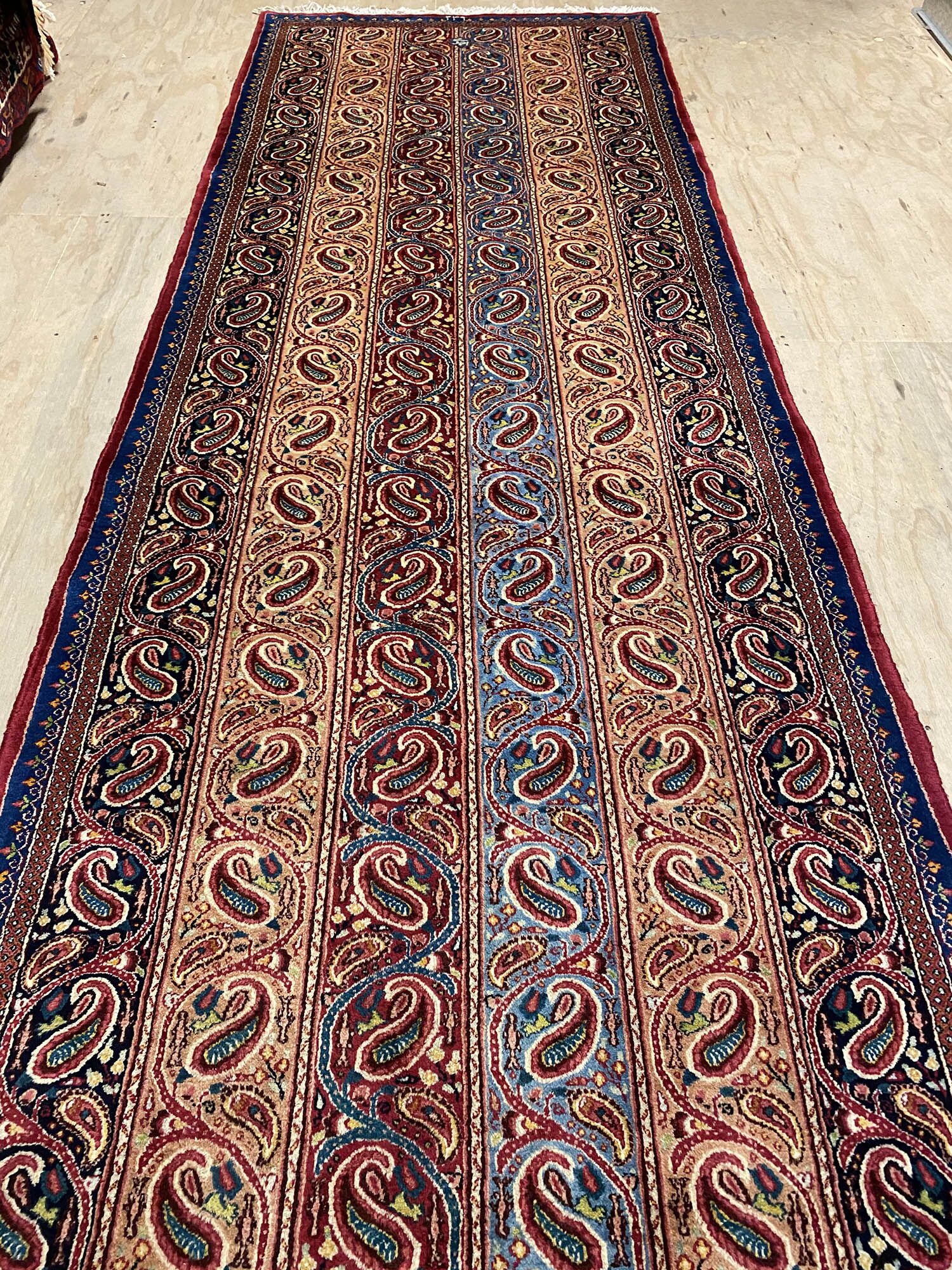 6.7 Antique Signed Mood Persian Runner (90 years old) - Image 3