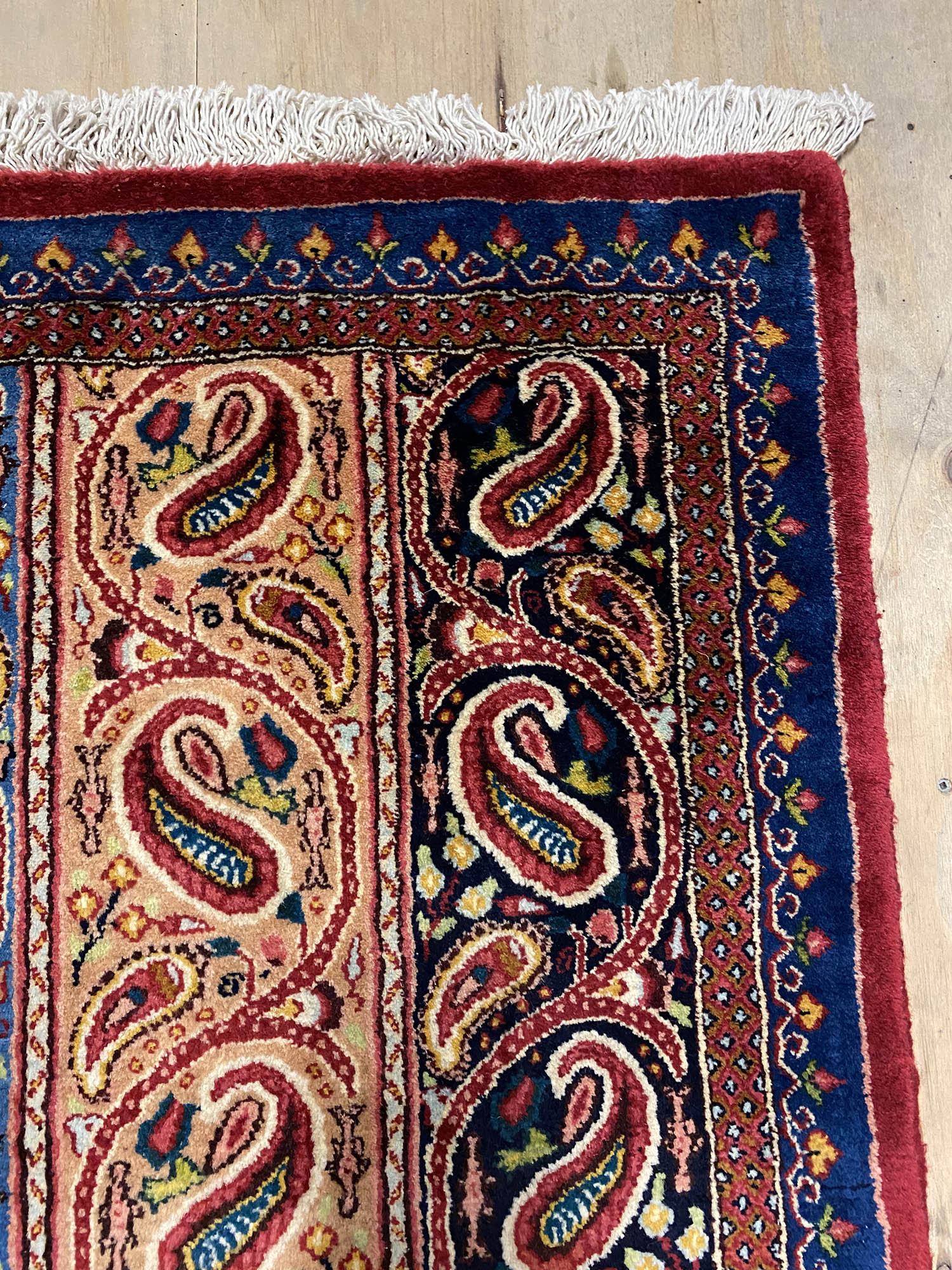 6.7 Antique Signed Mood Persian Runner (90 years old) - Image 7