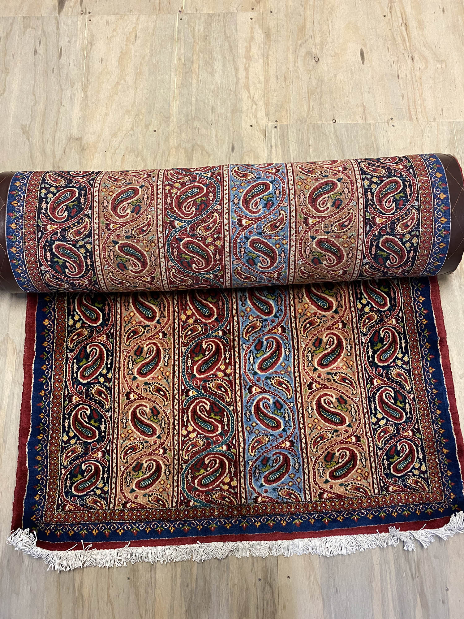 6.7 Antique Signed Mood Persian Runner (90 years old) - Image 10